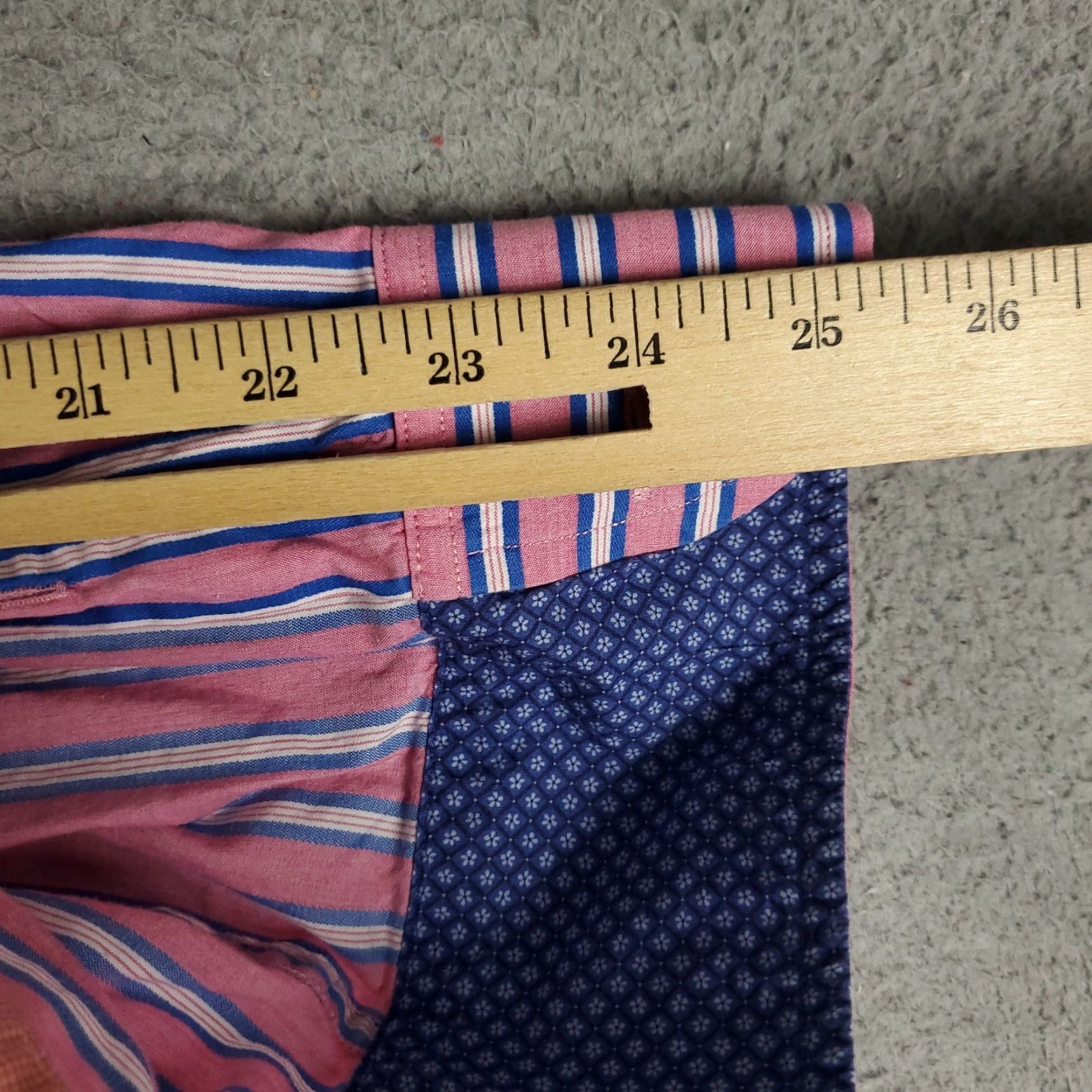 Tommy Bahama Tommy Bahama Shirt Mens Large Pink Blue Striped Cotton Button Up Long Sleeve Shirt Size US L / EU 52-54 / 3 - 6 Thumbnail