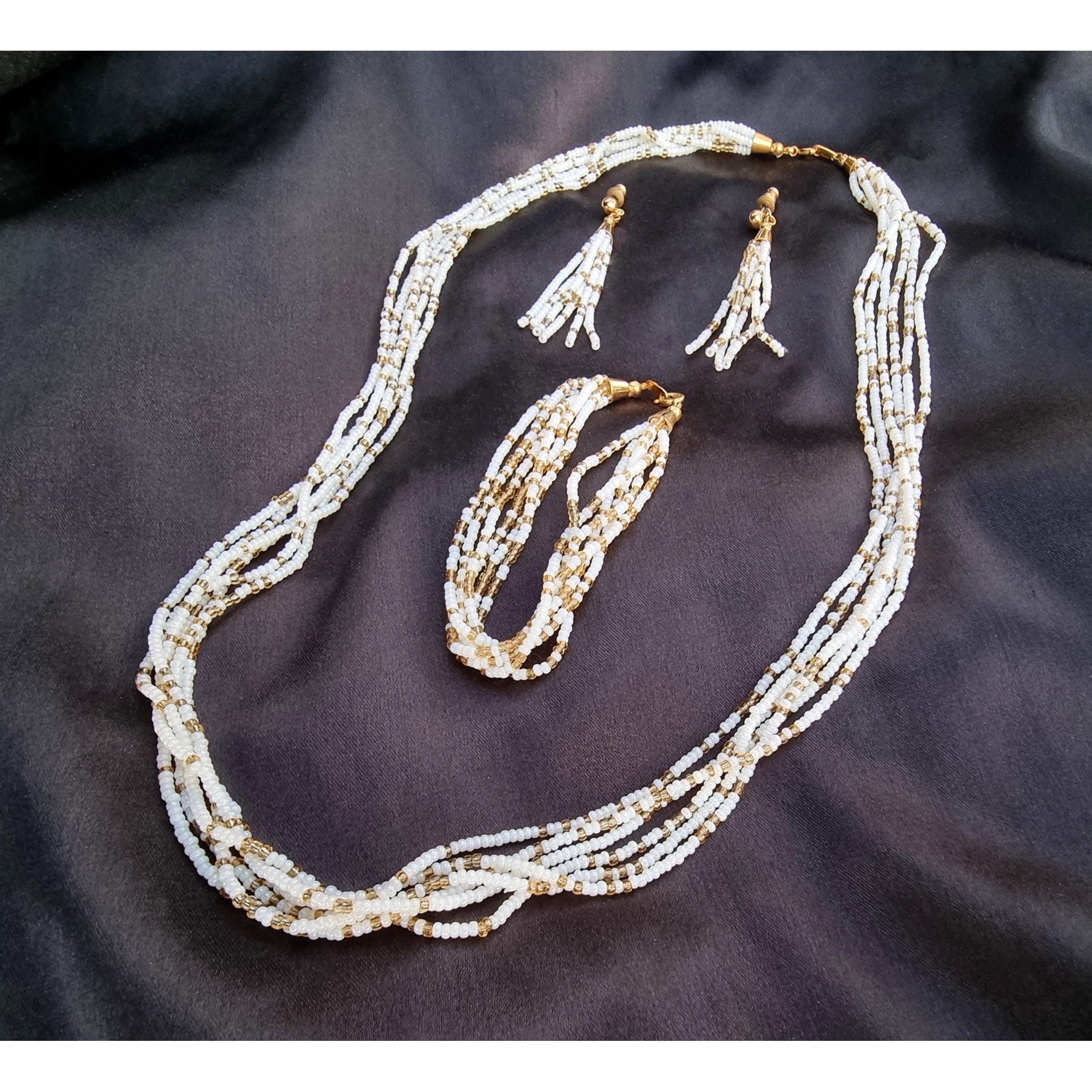 Vintage Vintage 1950s-1960s CROWN TRIFARI Signed Multi Stranded Micr Size ONE SIZE - 1 Thumbnail