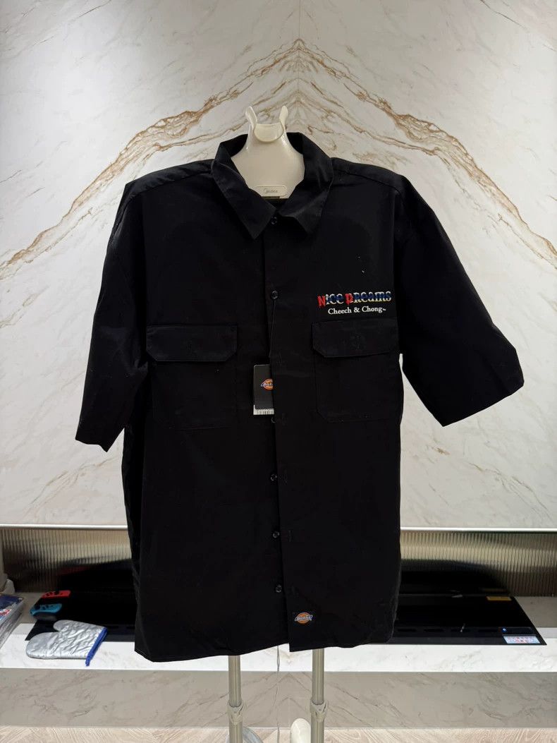 Wacko maria Black Work Short Sleeve Shirt