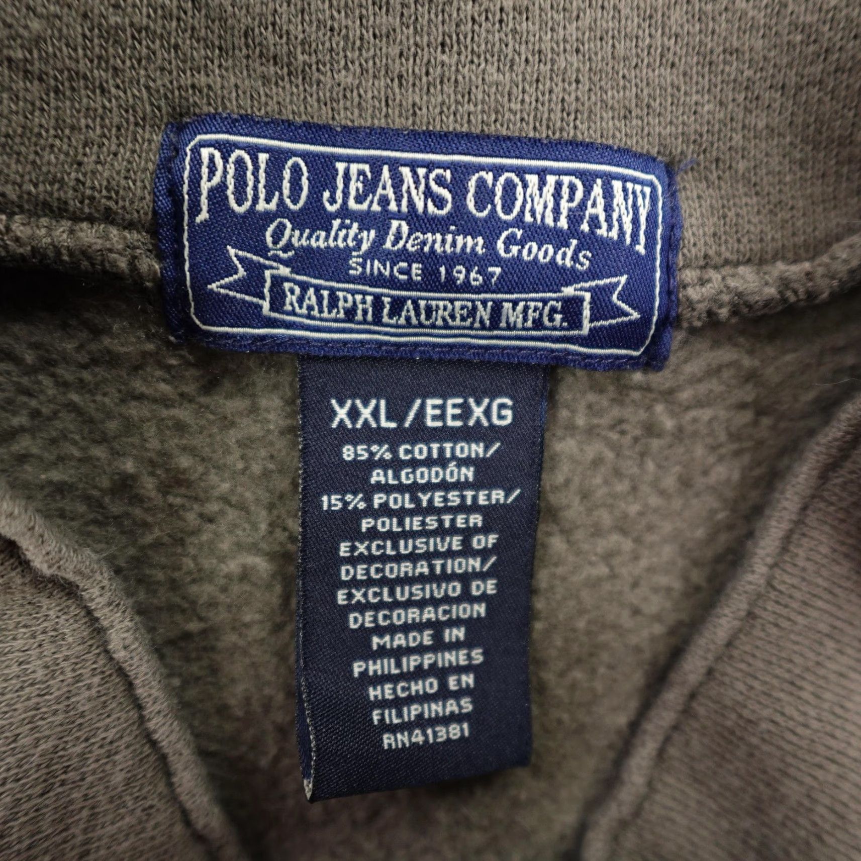 Ralph Lauren Ralph Lauren Sweatshirt Mens 2XL Green Full Zip Up Polo Jeans Jacket Crest Y2K Size US XXL / EU 58 / 5 - 7 Thumbnail