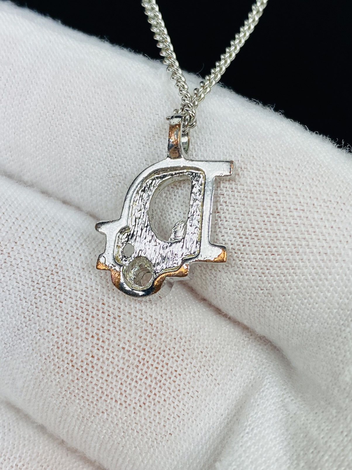 Dior Dior Encrusted Logo Necklace Size ONE SIZE - 4 Thumbnail