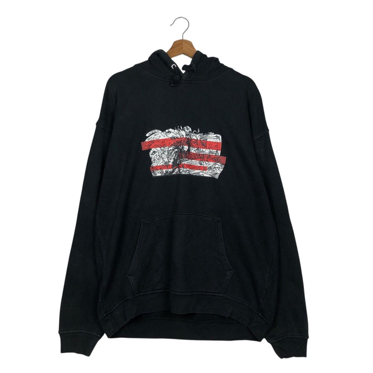 Cartoon Network 📌Vintage Hoodie Pull Over Cartoon Big Logo Design Size US M / EU 48-50 / 2 - 13 Thumbnail