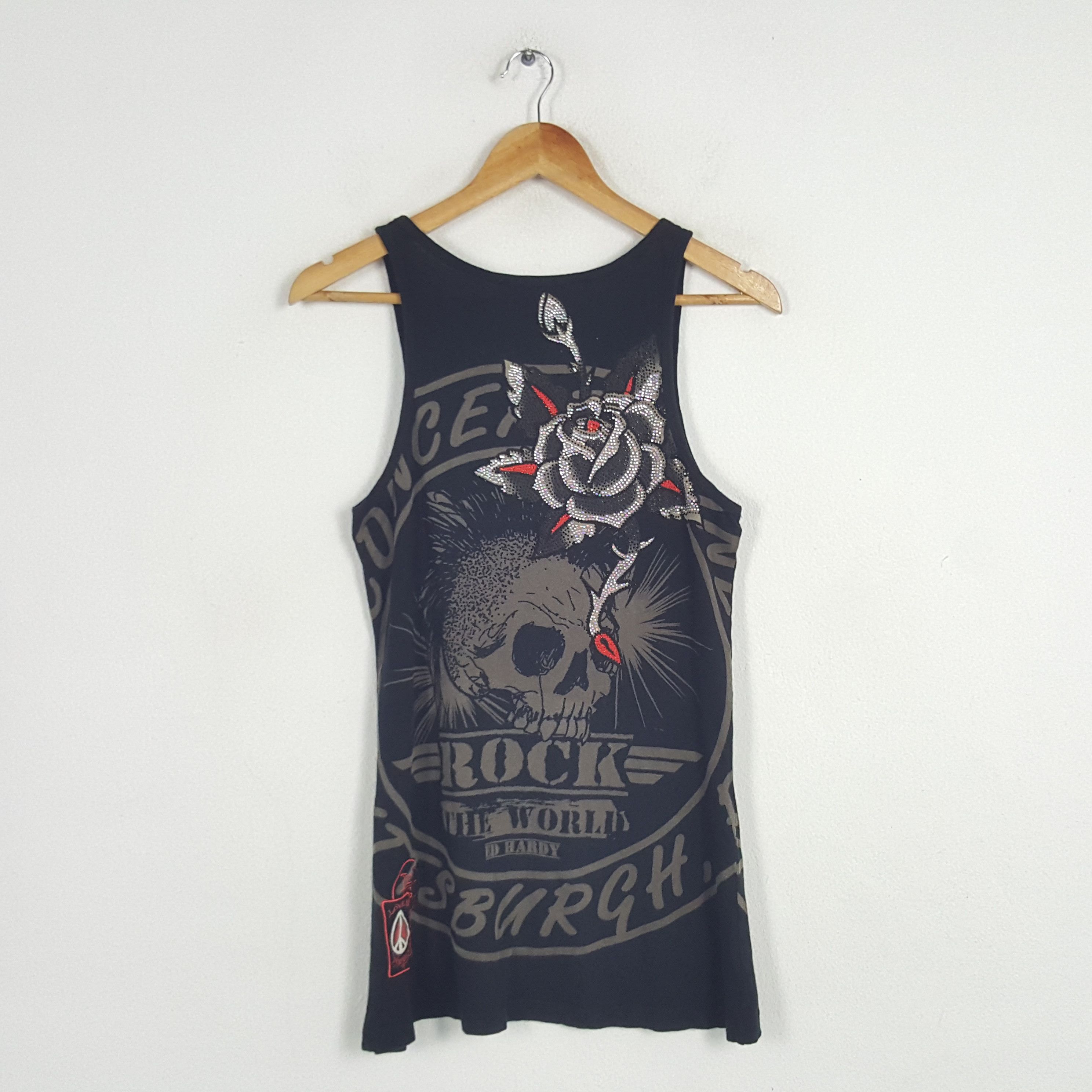 Christian Audigier × Ed Hardy × Vintage Vintage Ed Hardy by Christian Audiger Rock Tank Top Size US S / EU 44-46 / 1 - 3 Thumbnail