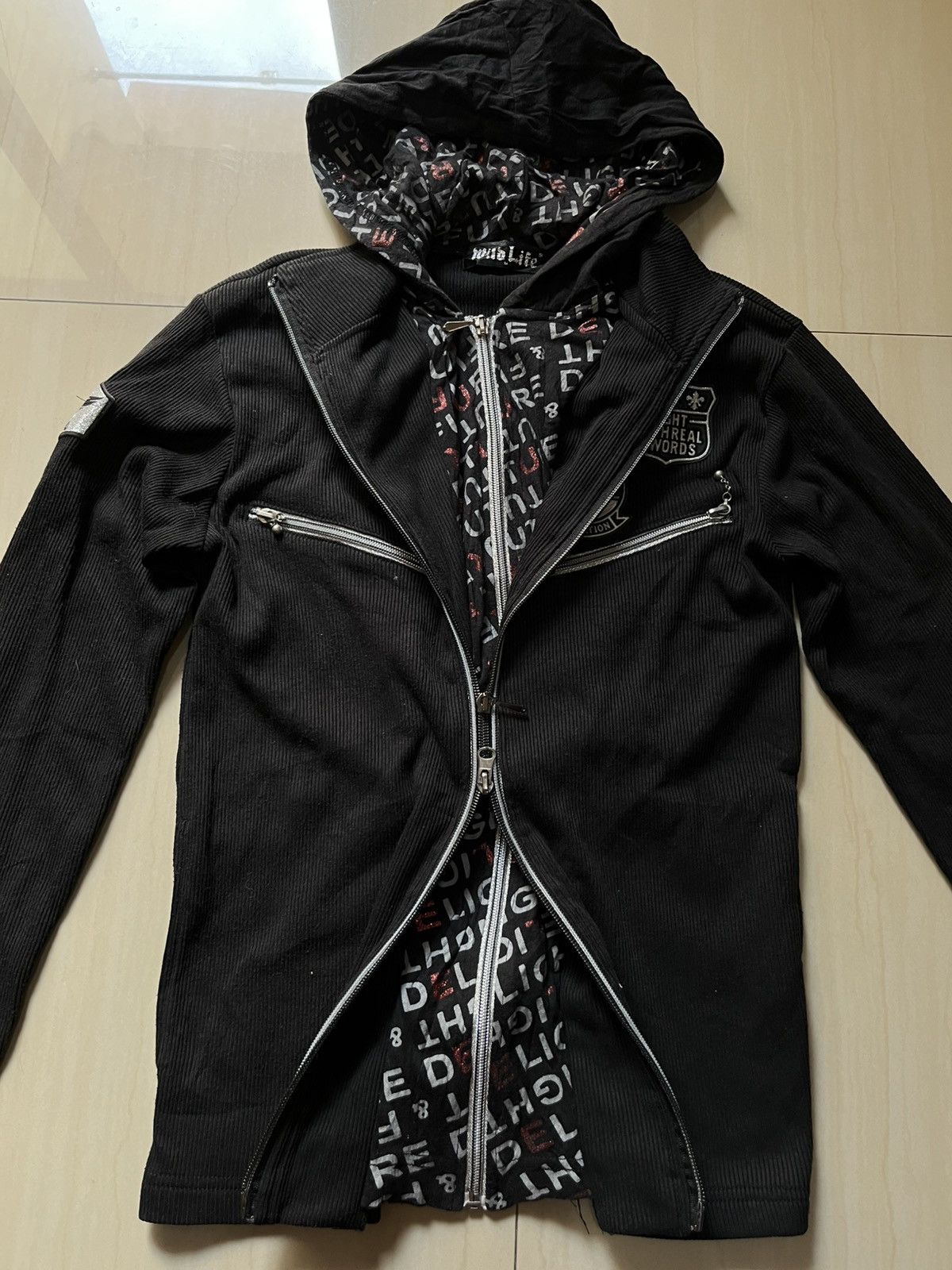Japanese Brand Double zipper wild life y2k bordir Size US L / EU 52-54 / 3 - 2 Thumbnail