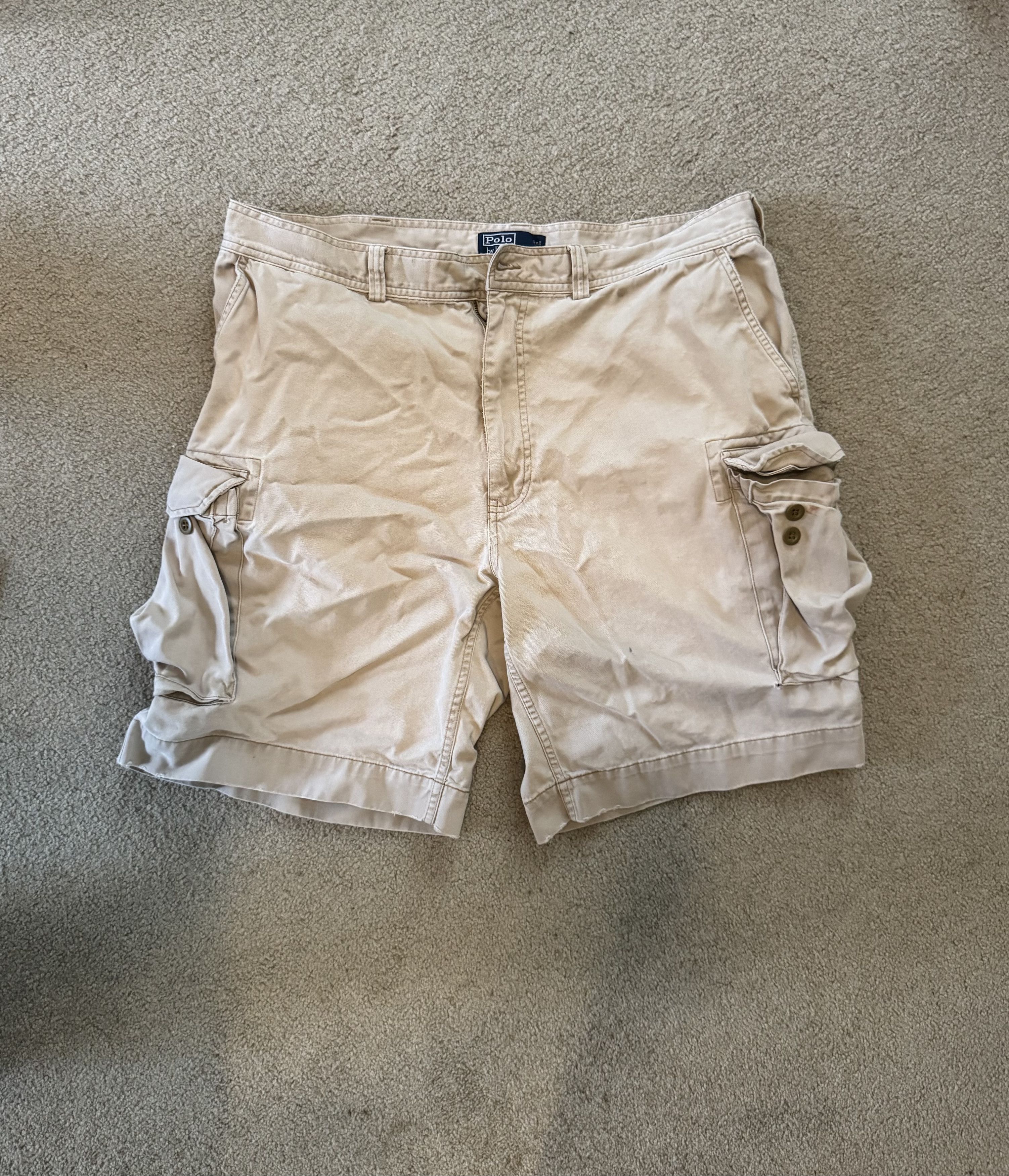 Polo Ralph Lauren × Ralph Lauren Vintage Ralph Lauren Polo Cargo Shorts Size US 36 / EU 52 - 1 Thumbnail