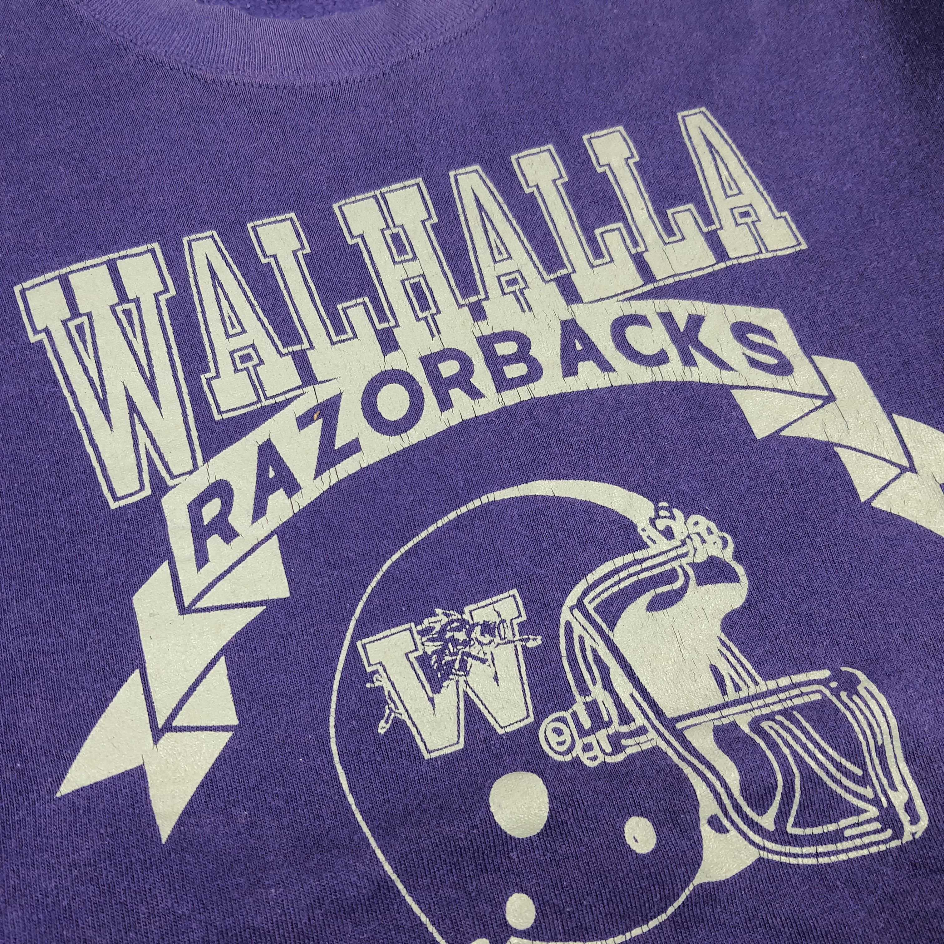 Jerzees Vintage 90s Walhalla Razorbacks Retro Sweatshirt C286N27 Size US M / EU 48-50 / 2 - 2 Thumbnail