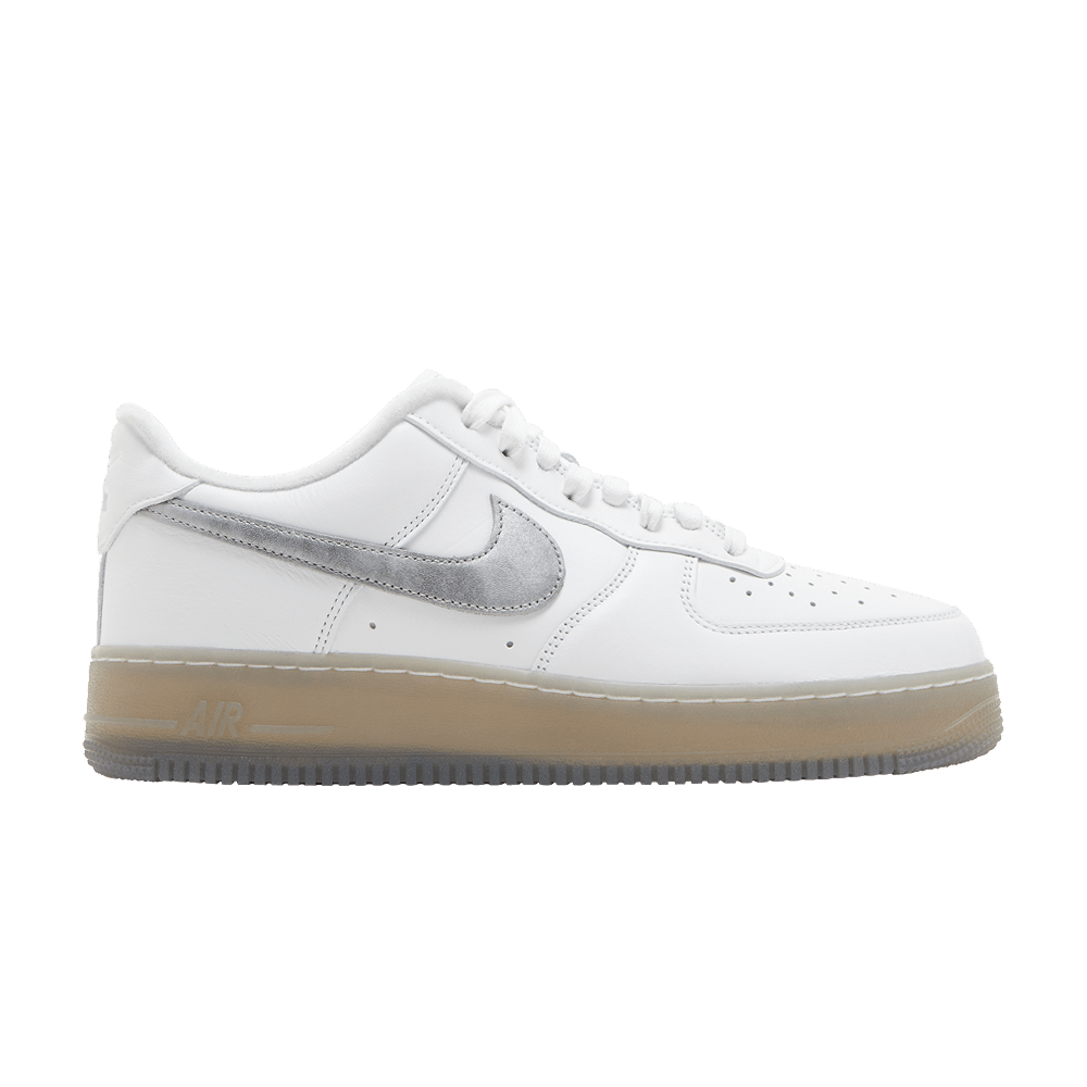 Nike Air Force 1 07 Premium White Metallic Silver | Grailed