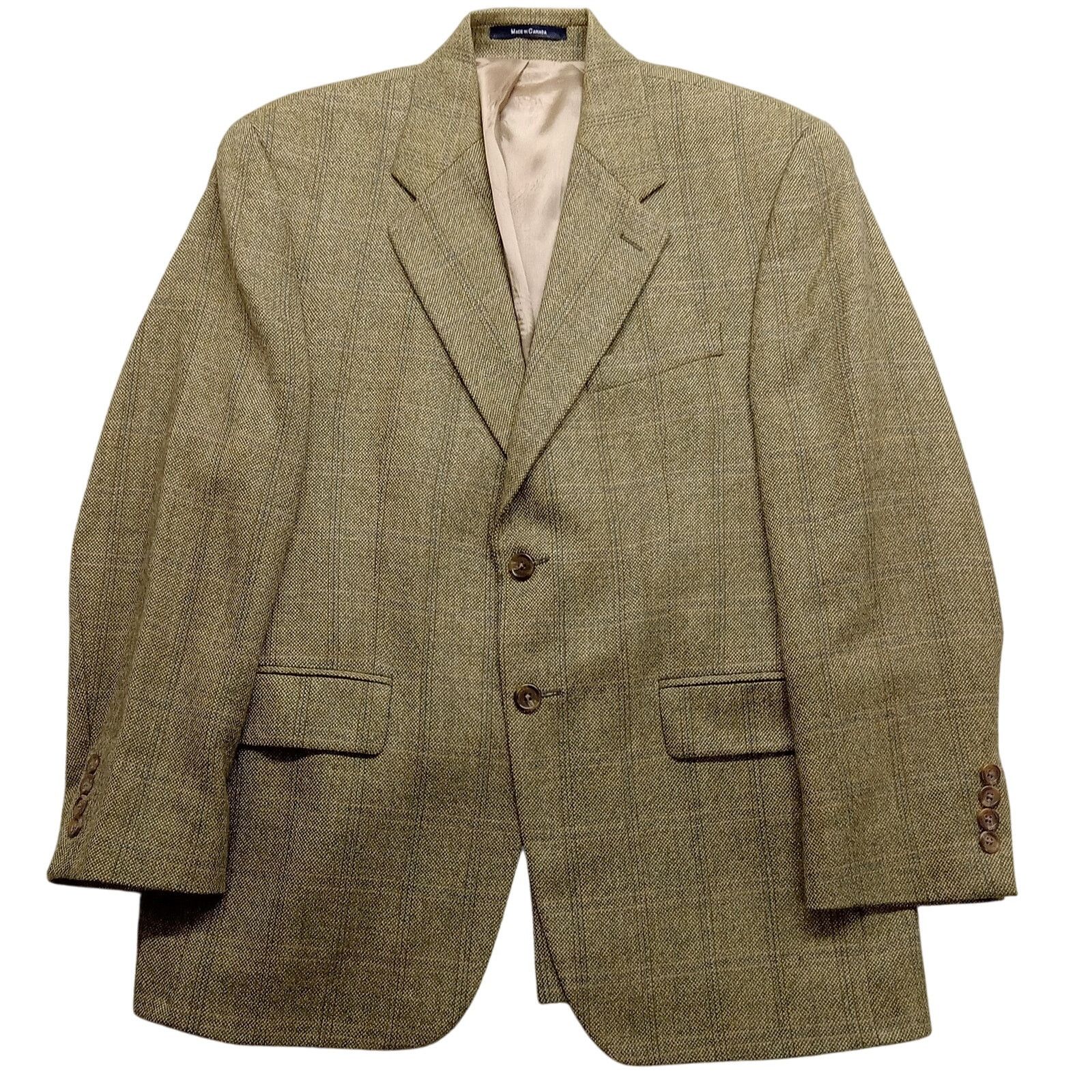 Chaps Ralph Lauren Chaps Ralph Lauren Suit Jacket M Mens Brown 2 Button Wool Size 38R - 1 Thumbnail