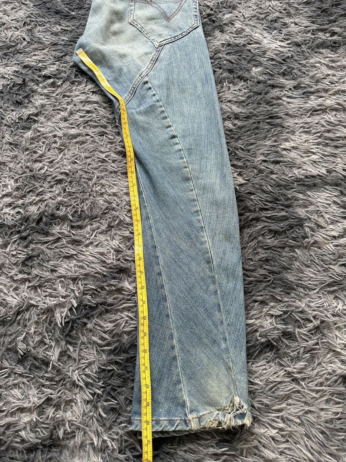 Andrew Mackenzie 00's archive Andrew Mackenzie hybrid distressed denim Size US 31 - 12 Thumbnail