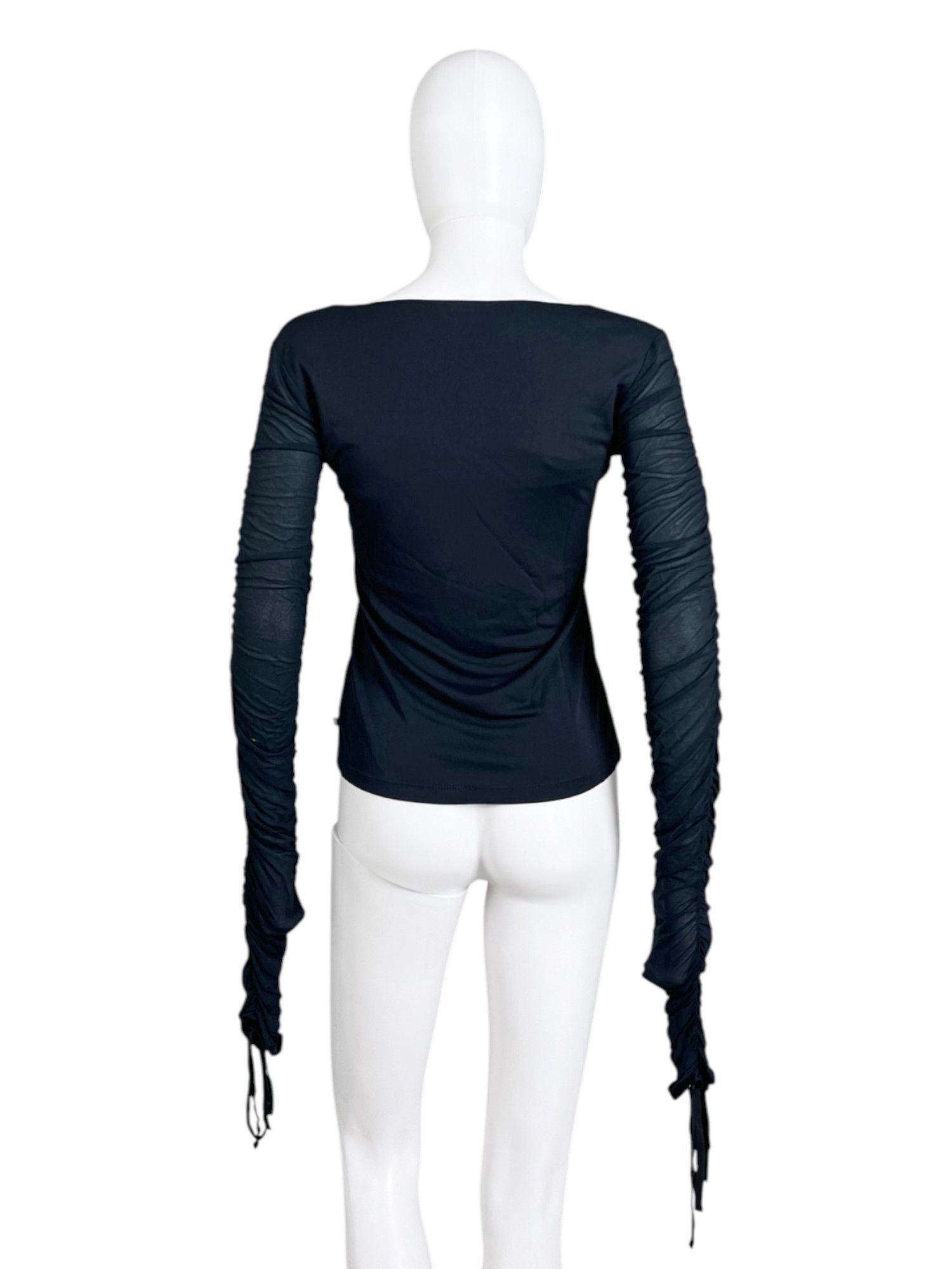 Gianfranco Ferre 2000's Black Laced Top Size S / US 4 / IT 40 - 3 Thumbnail