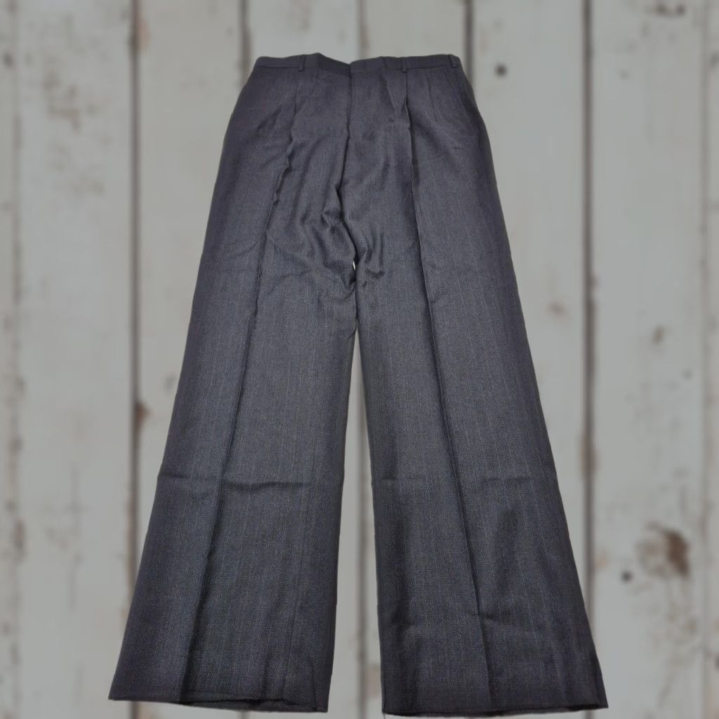 Vintage VTG John Alexander Dress Pants Mens 38x36 Blue Wool Pleated Straight Unhemmed Size US 38 / EU 54 - 1 Thumbnail