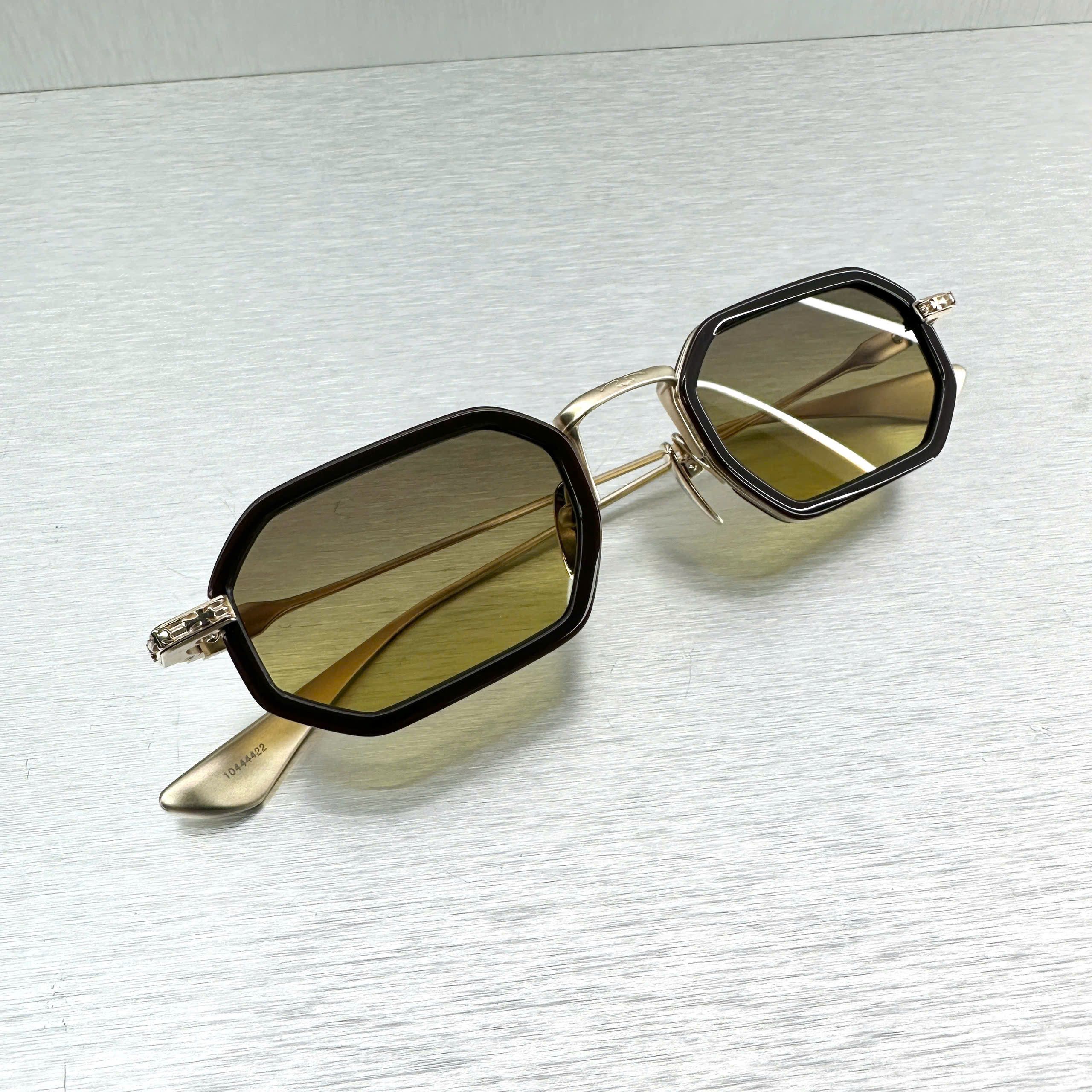 Chrome Hearts CHROME HEARTS STYLIDA CLASSIC BROWN/MATTE GOLD PLATED SUN Size ONE SIZE - 1 Thumbnail