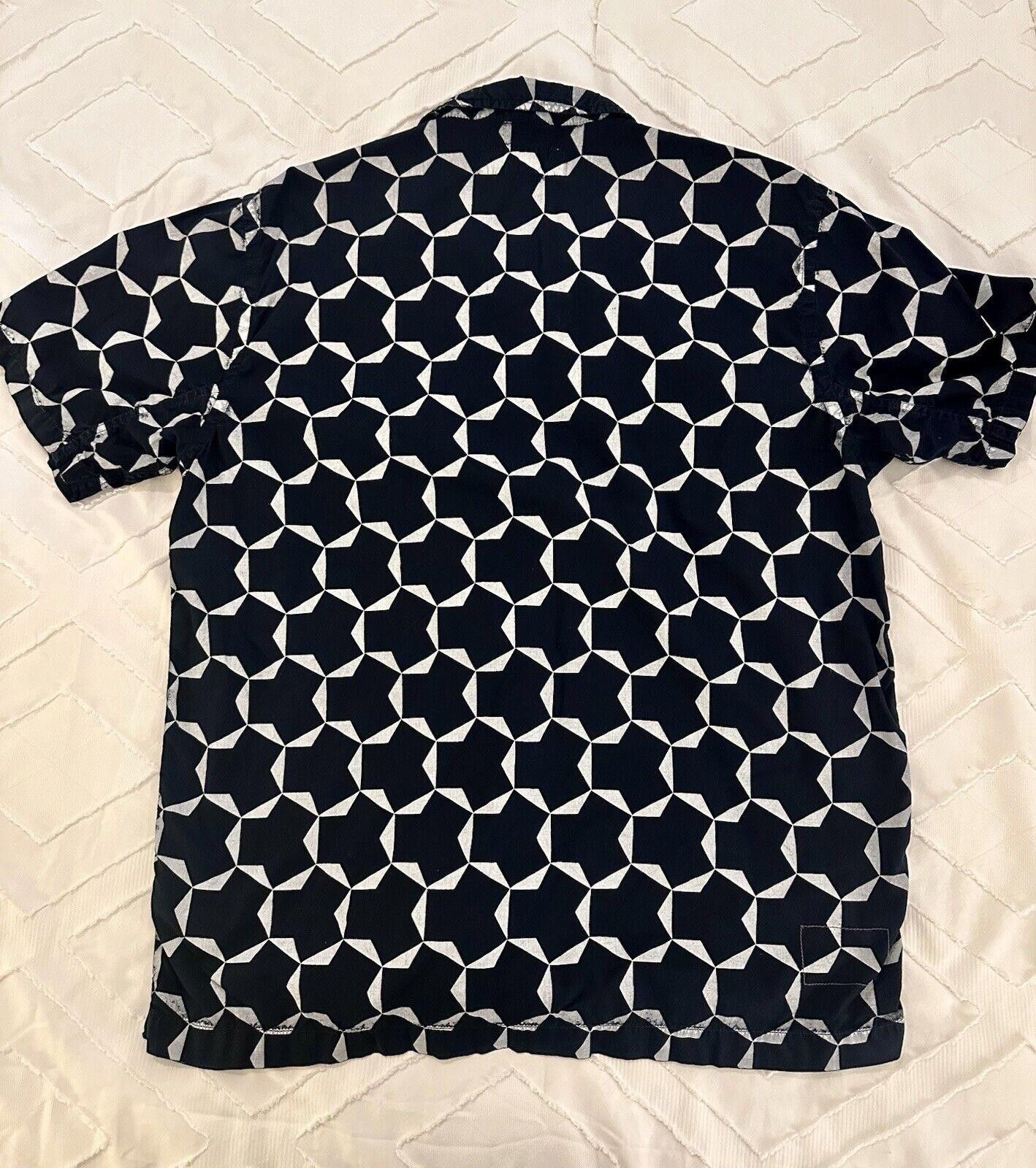 Universal Works Universal Works Block Print Short Sleeve Indigo Size Large Size US L / EU 52-54 / 3 - 2 Thumbnail