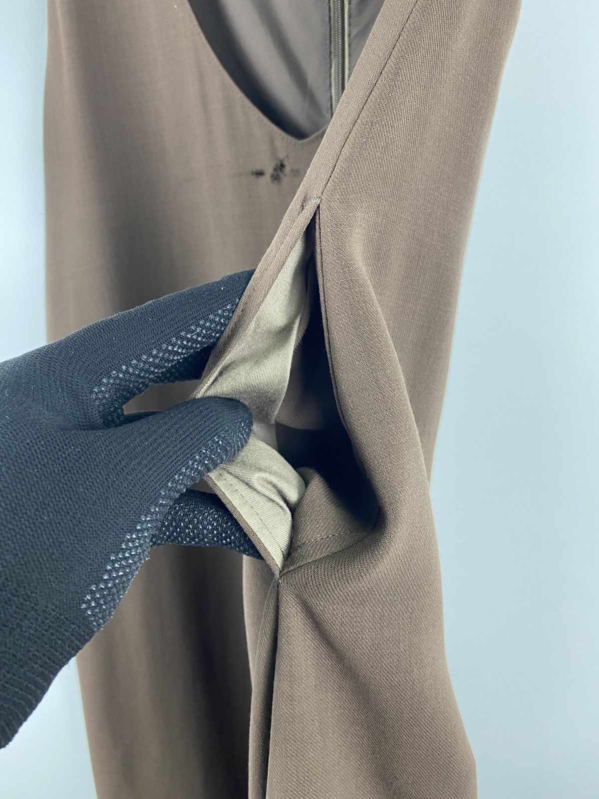 Y's × Yohji Yamamoto Y’s Wool V Neck Dress Size S / US 4 / IT 40 - 10 Thumbnail