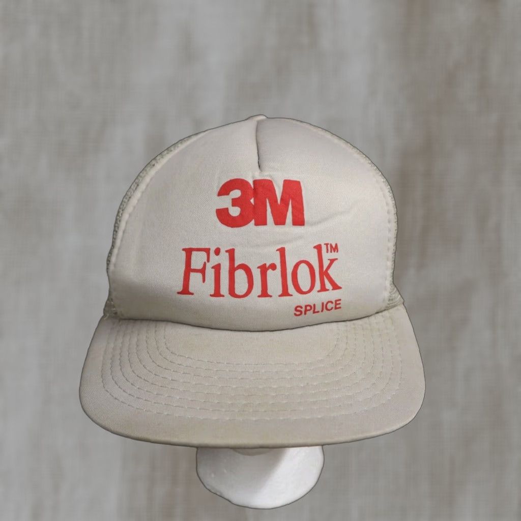 Vintage VINTAGE 3M Baseball Cap Beige Adjustable Adult One Size Men Hat Fiber Optics Style Size ONE SIZE - 1 Thumbnail