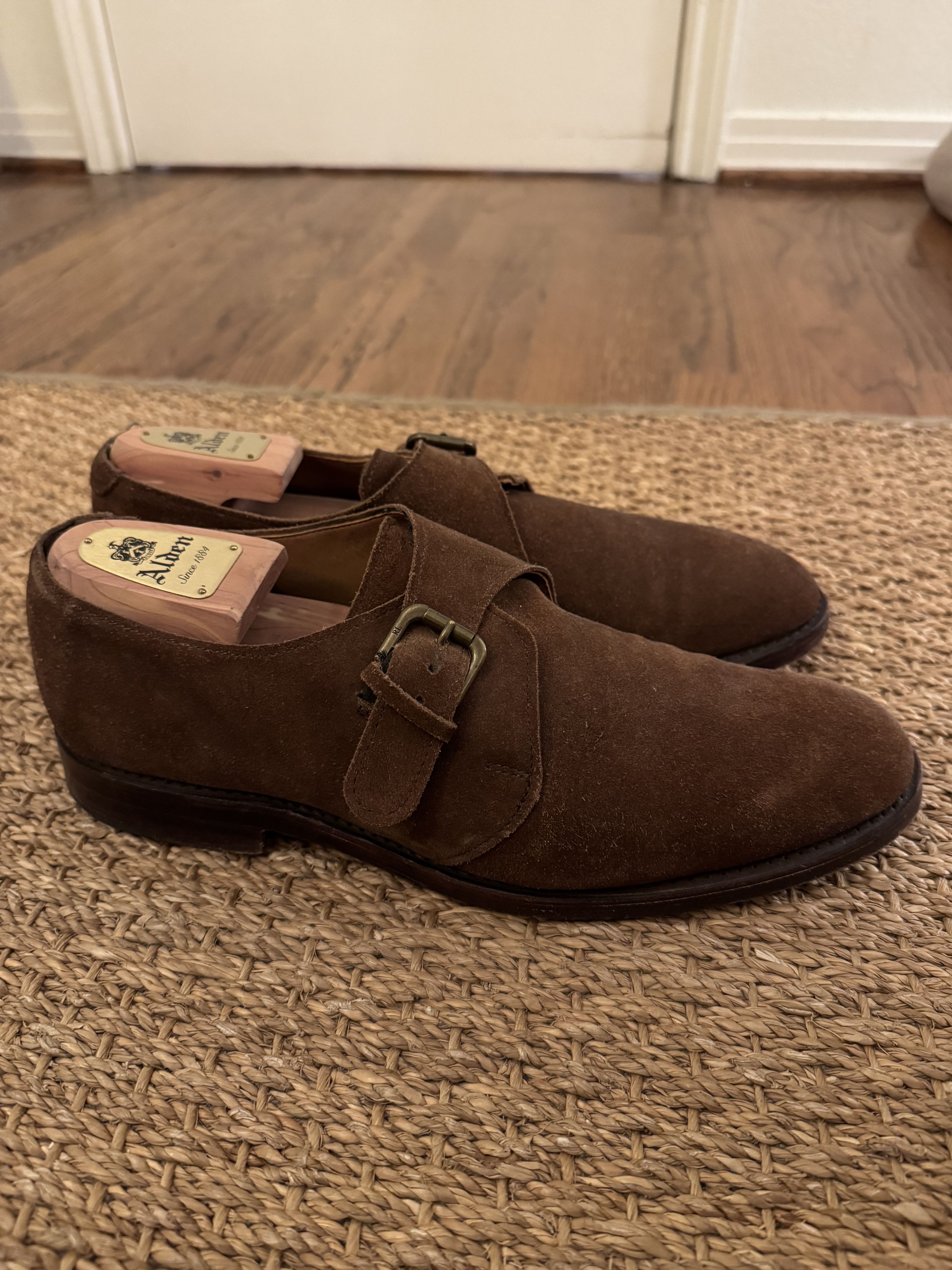 Polo Ralph Lauren Polo Ralph Lauren (MiUSA Vintage) - Monk Strap - Snuff Suede Size US 11 / EU 44 - 3 Thumbnail