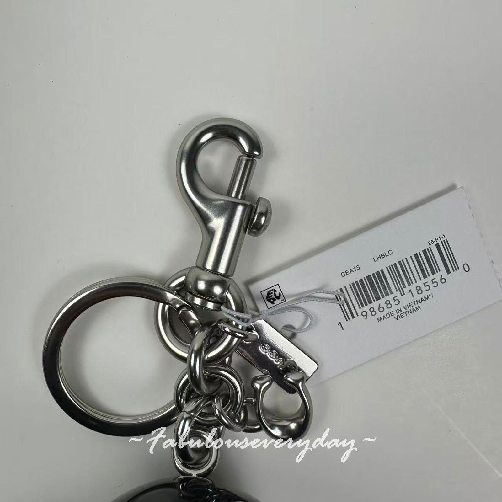 Coach Coach Eight Ball Bag Charm Keychain Keyring CEA15 NWT Size ONE SIZE - 5 Thumbnail