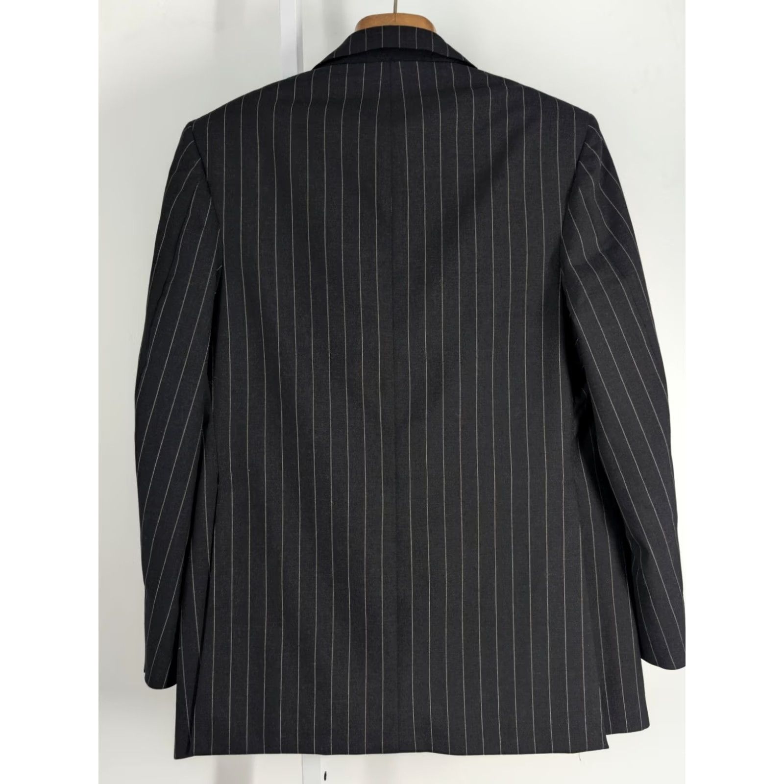 Paul Stuart Paul Stuart Blazer Suit 40 Wool Charcoal Dark Gray Pinstripe Mens Jacket Bespoke Bespoke 40 Regular Chest 40 USA Wool Size 40R - 3 Thumbnail