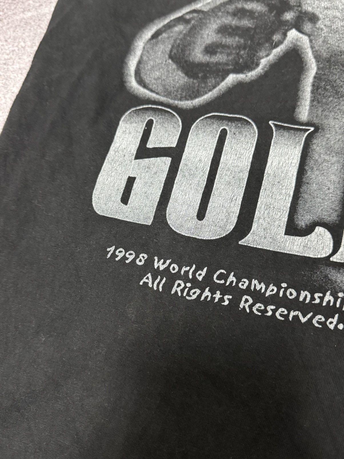 WWE Rare Vintage 1998 WCW GOLDBERG Overprint Tee Size US L / EU 52-54 / 3 - 16 Thumbnail