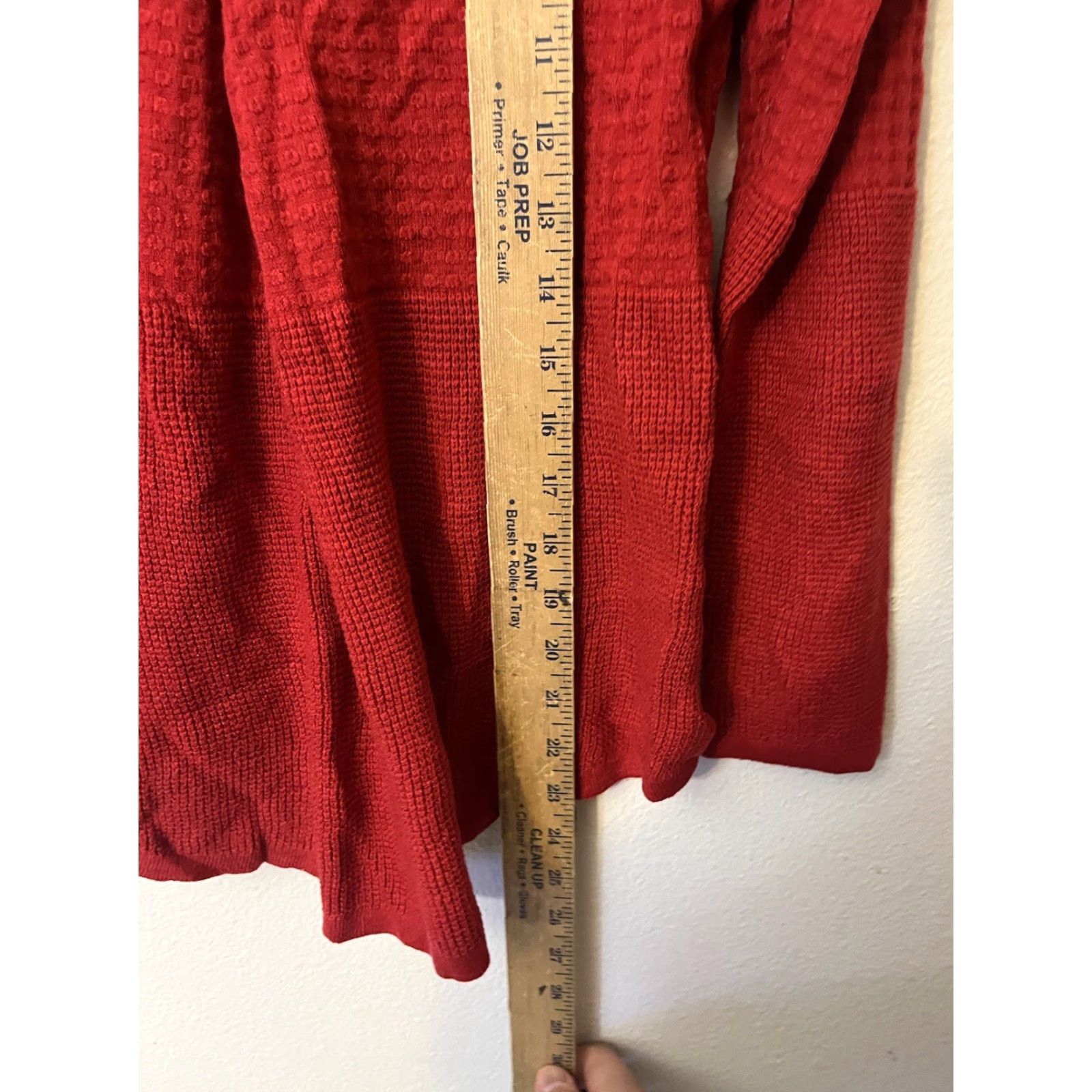 Charter Club VINTAGE Charter Club Women's Sweater Crew Neck Pullover Long Sleeve Button Knit Size M Red Size M / US 6-8 / IT 42-44 - 4 Thumbnail