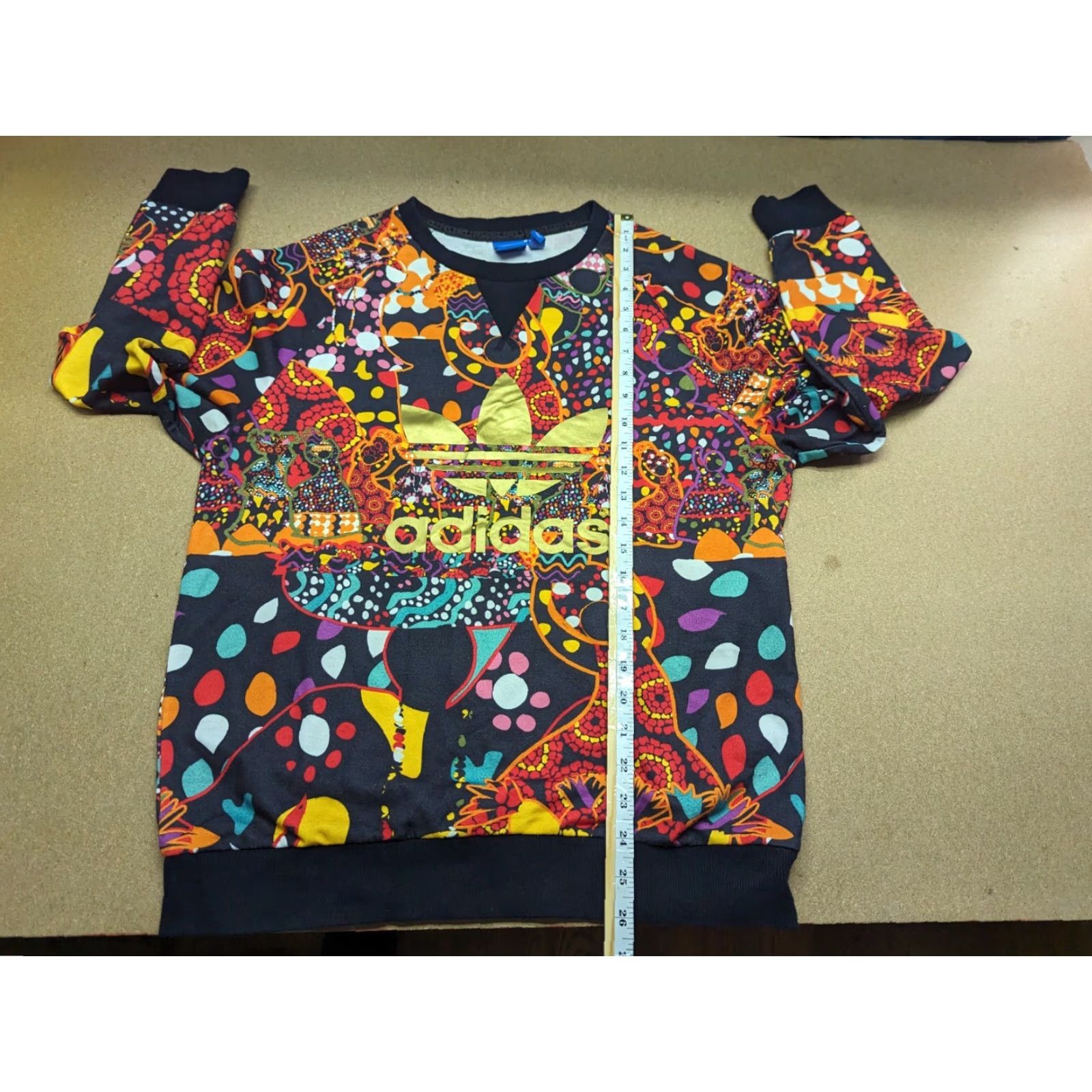 Adidas Adidas Sweatshirt Womens UK Size 8 Long Sleeve Pullover Top Multicolor Floral Thermal Activewear Hiking Running Walking Ladies Pullover Sweatshirt Size M / US 6-8 / IT 42-44 - 5 Thumbnail
