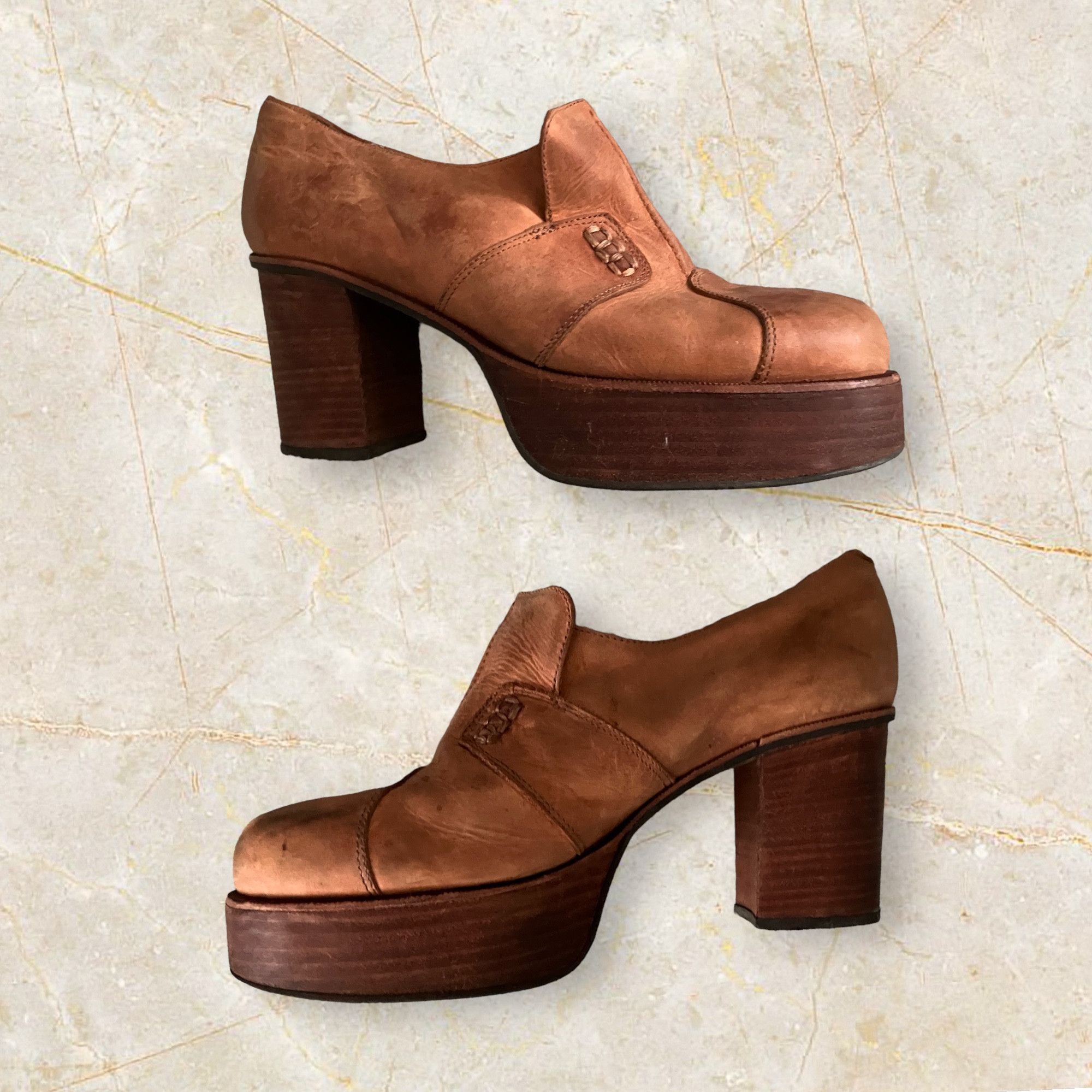 Designer × Vintage Iconic vintage 90s El Danets Mega Platform Chunky Size US 8.5 / IT 38.5 - 7 Thumbnail