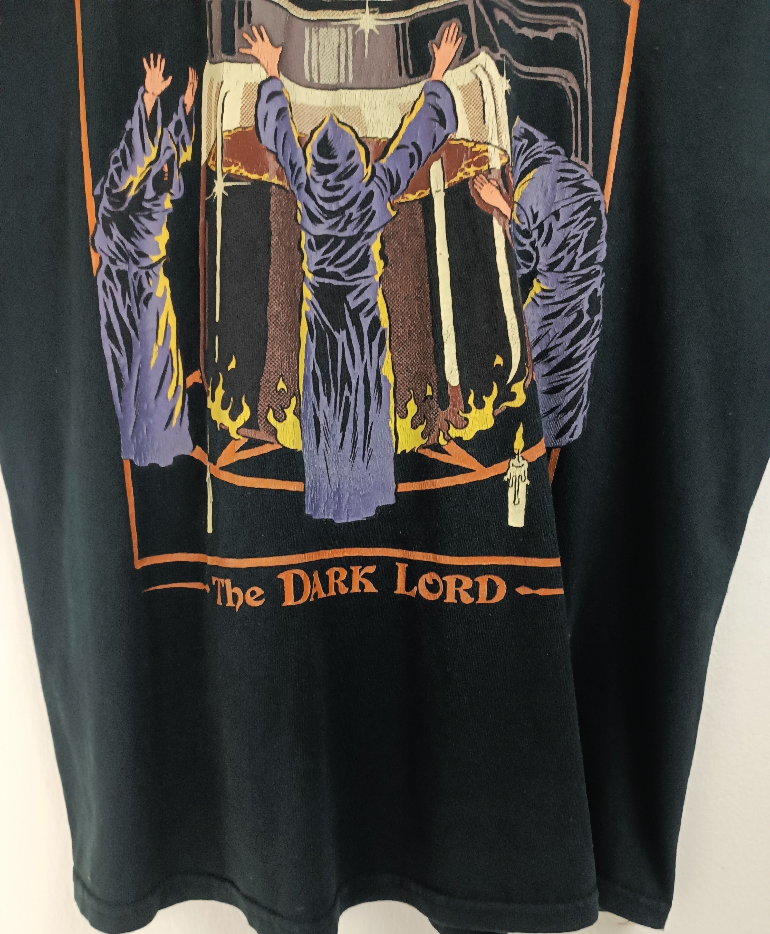 Vintage VINTAGE WORSHIP COFFEE STEVEN RHODES TEE funny humor dark Size US M / EU 48-50 / 2 - 7 Thumbnail