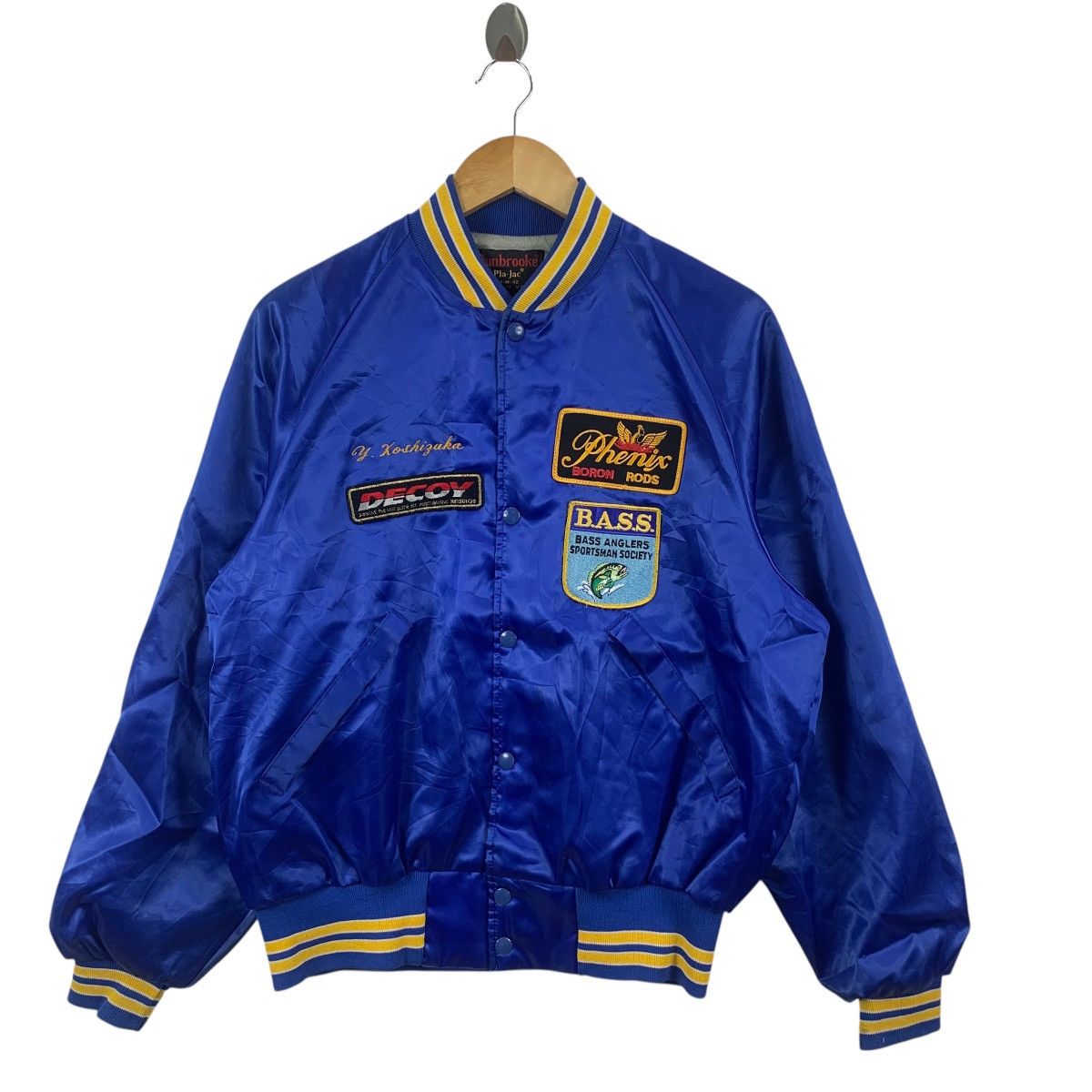 Phenix Vintage PHENIX BORON RODS Fishing Bass Patch Varsity Jacket Size US M / EU 48-50 / 2 - 4 Thumbnail