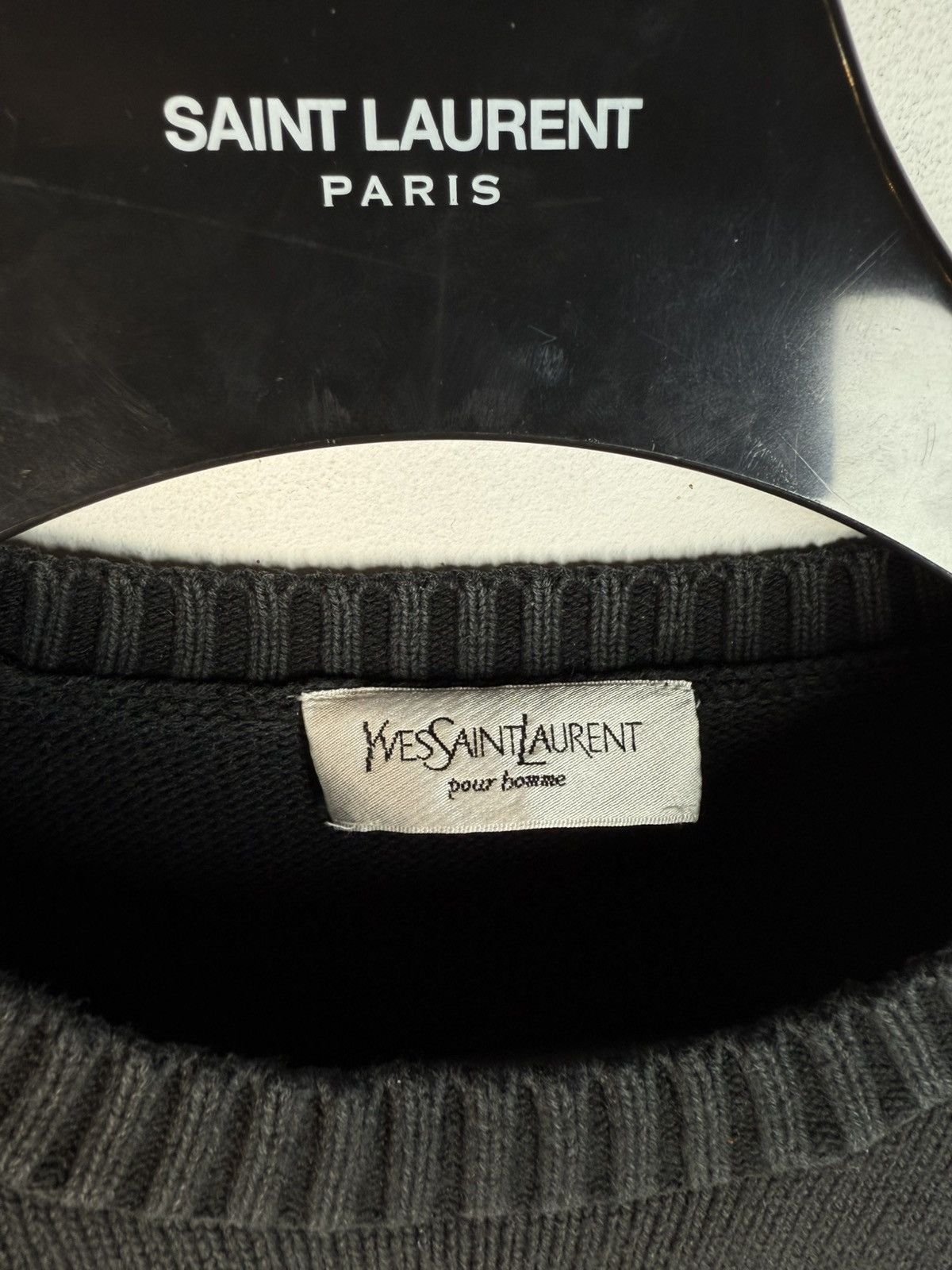 Yves Saint Laurent Black YSL Sweater Knit Size US S / EU 44-46 / 1 - 4 Thumbnail