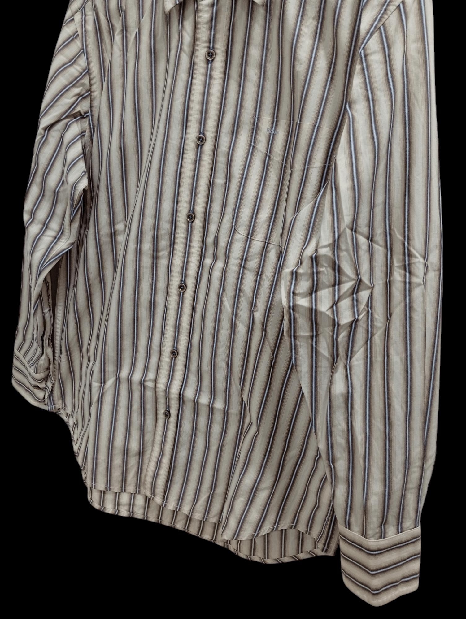 Japanese Brand × Vintage × Yoshiyuki Konishi 🔥🔥Vintage Ficce Stripe LS Shirt Size US M / EU 48-50 / 2 - 7 Thumbnail