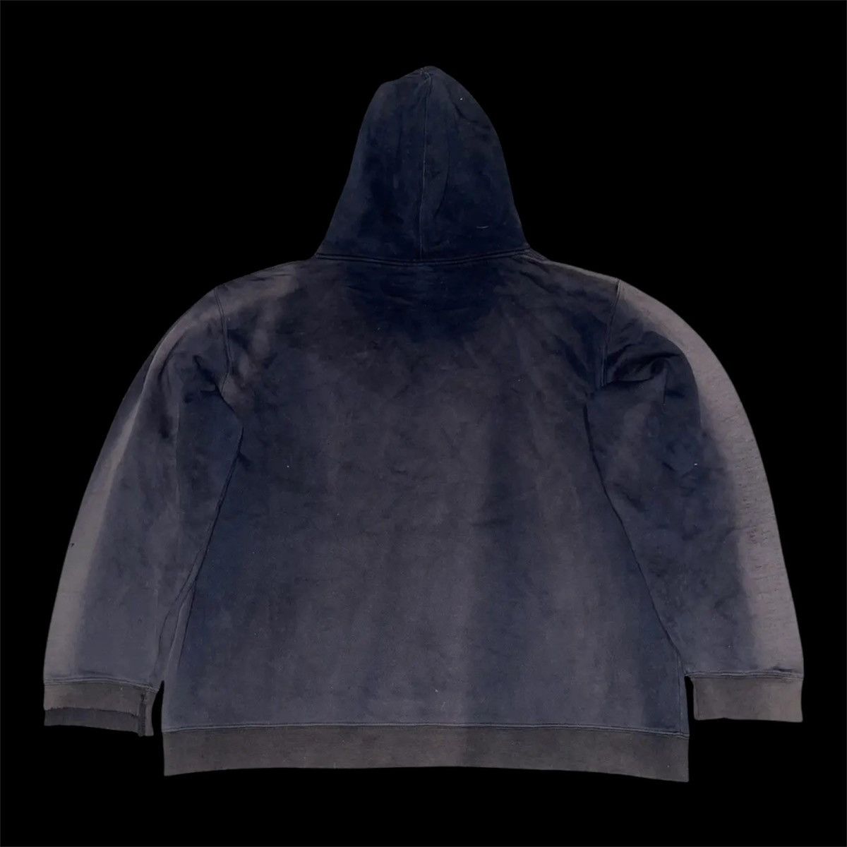 Stussy Vintage Stüssy "Skyline" Logo Hoodie SunFaded Black Thrashed Size US XL / EU 56 / 4 - 2 Thumbnail