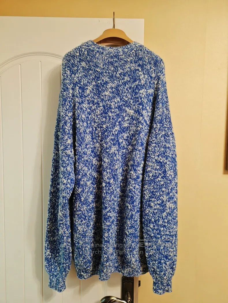 Loewe Loewe Blue and White Snowflake Large Logo Sweater Size US M / EU 48-50 / 2 - 2 Thumbnail