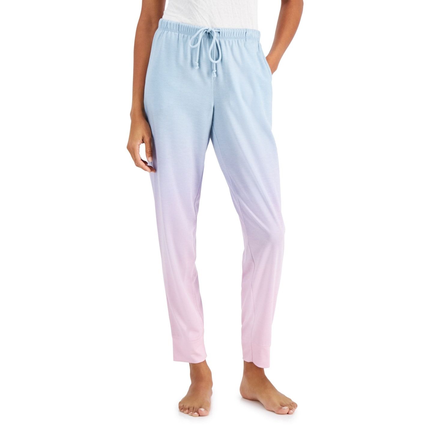 NO ID Jenni Jogger Pajama Pants ombre blue to pink small Size 27" / US 4 / IT 40 - 1 Thumbnail