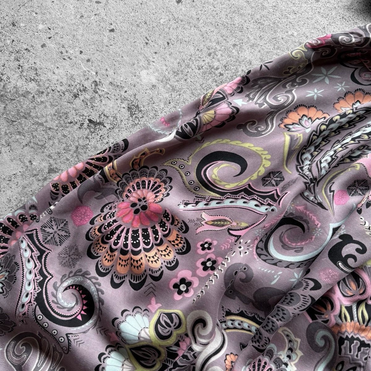 Odd Molly Odd Molly Womens Multicolor Paisley Boho Dress SS V-Neck Size M / US 6-8 / IT 42-44 - 5 Thumbnail