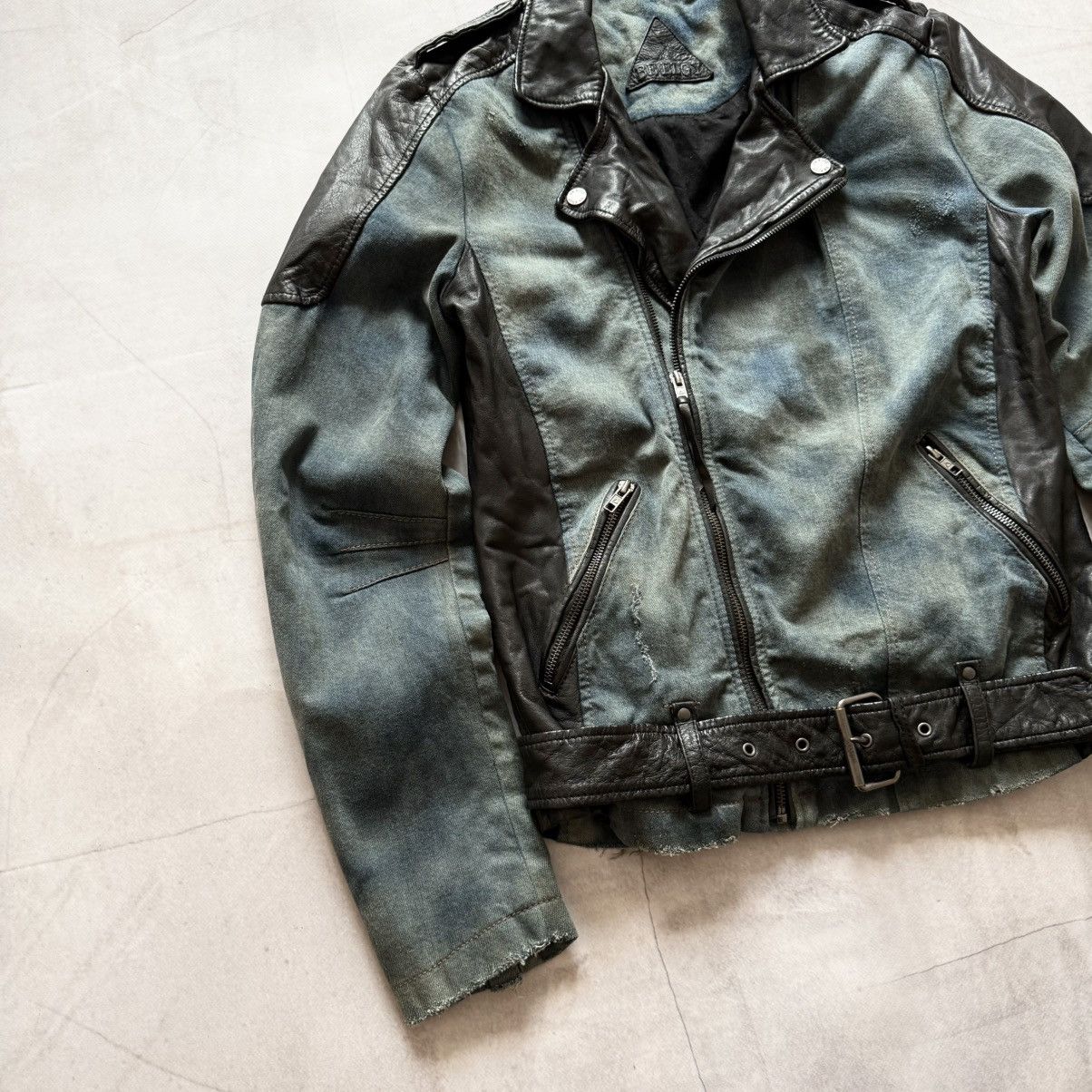 Hysteric Glamour × Undercover Gothic Leather Biker Distressed Jacket LGB Rick Owens Vibe Size US S / EU 44-46 / 1 - 3 Thumbnail