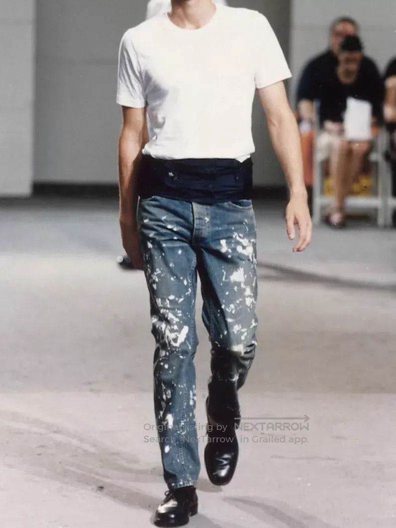Helmut Lang Helmut Lang Splatter Denim Pants Size US 28 / EU 44 - 7 Thumbnail