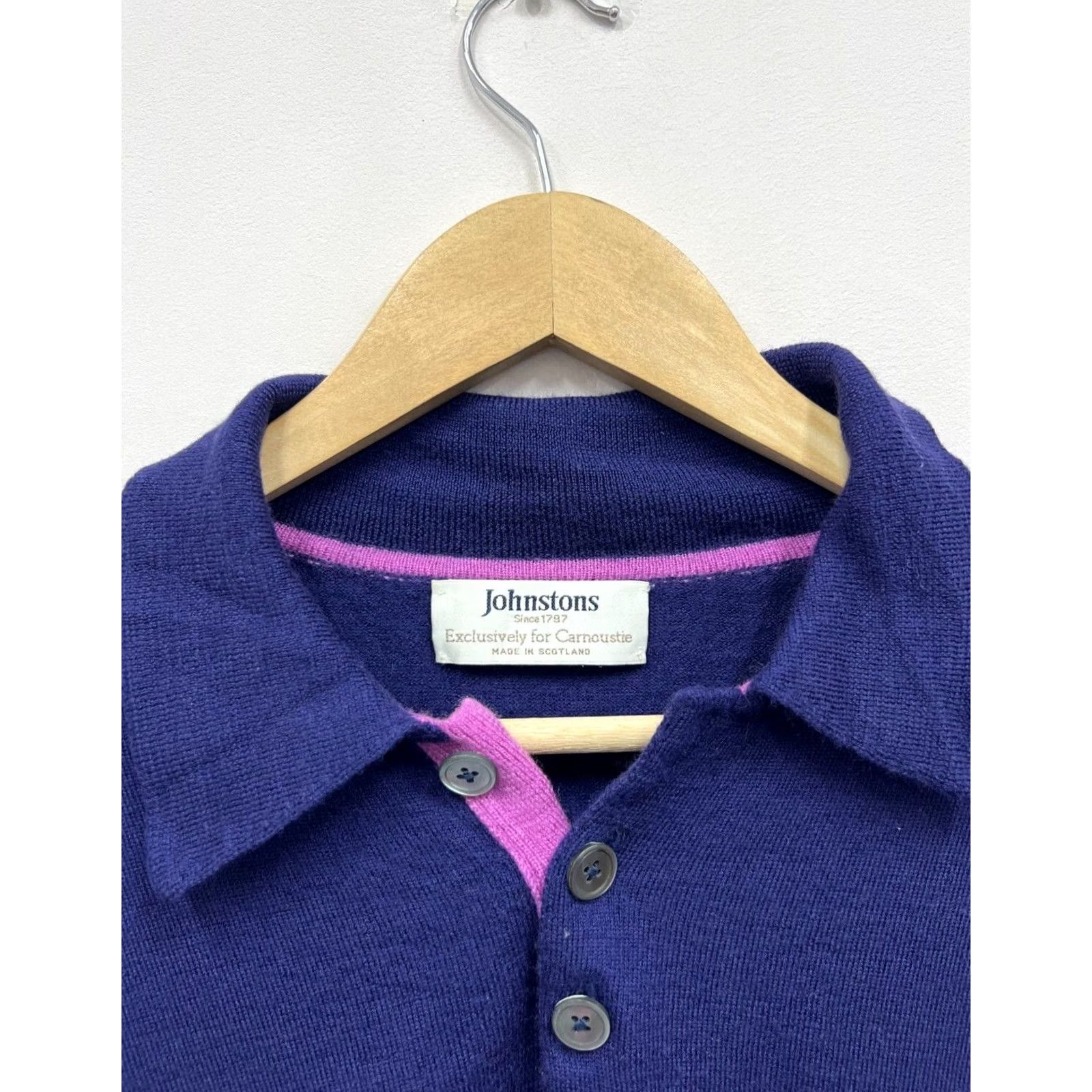 Vintage VINTAGE Johnstons Wool Pullover Jumper Exclusively for Carnoustie Mens Size M Blue Pullover Wool Jumper Mens Vintage Carnoustie Johnstons Boy/ Mens? Size US M / EU 48-50 / 2 - 5 Thumbnail