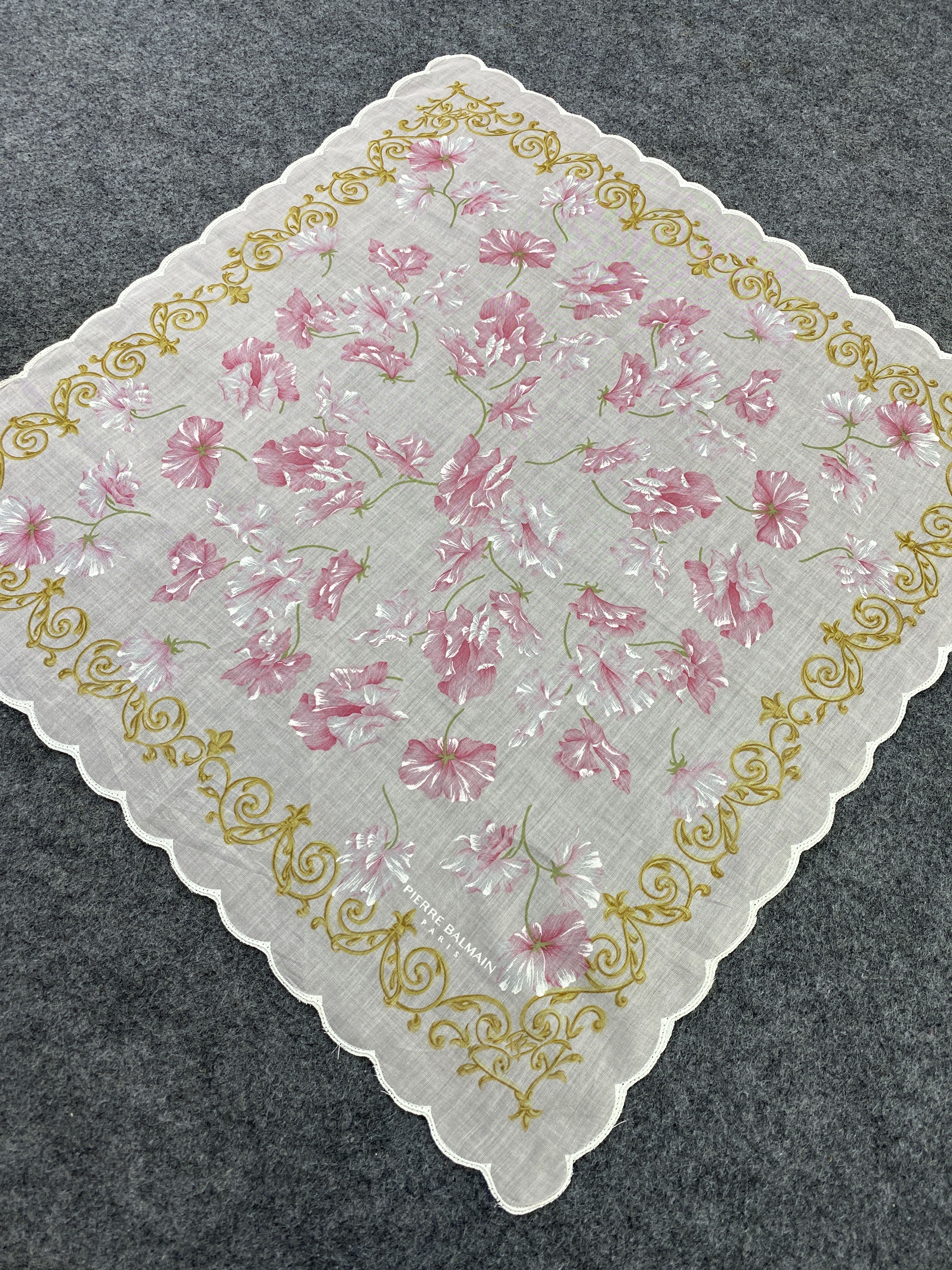 Pierre Balmain Pierre Balmain Handkerchief / Bandana / Neckerchief-B308 Size ONE SIZE - 4 Thumbnail