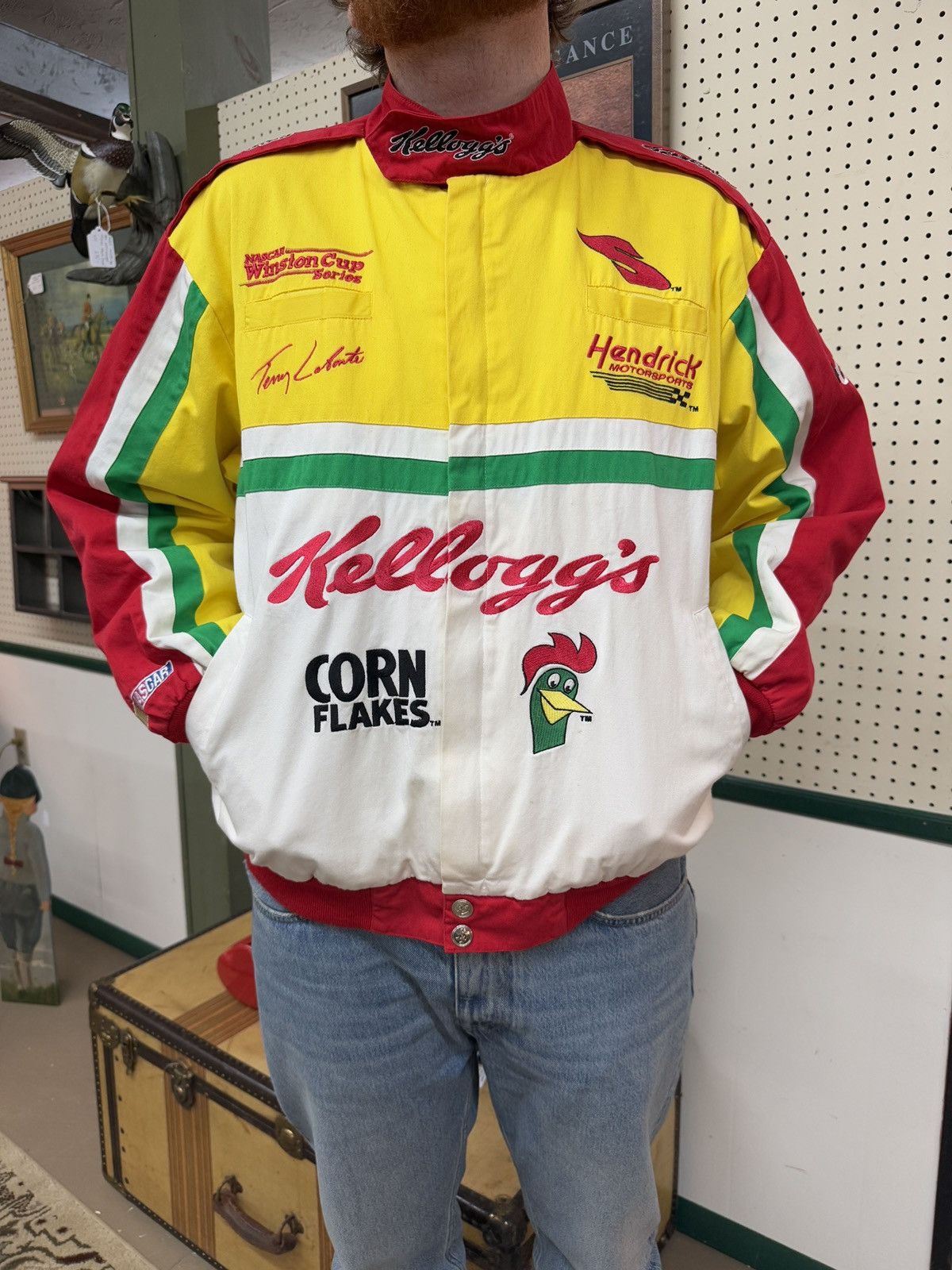 NASCAR × Vintage Vintage NASCAR Kellogg’s Racing Jacket - 90s Y2K Motorsports Size US L / EU 52-54 / 3 - 1 Thumbnail