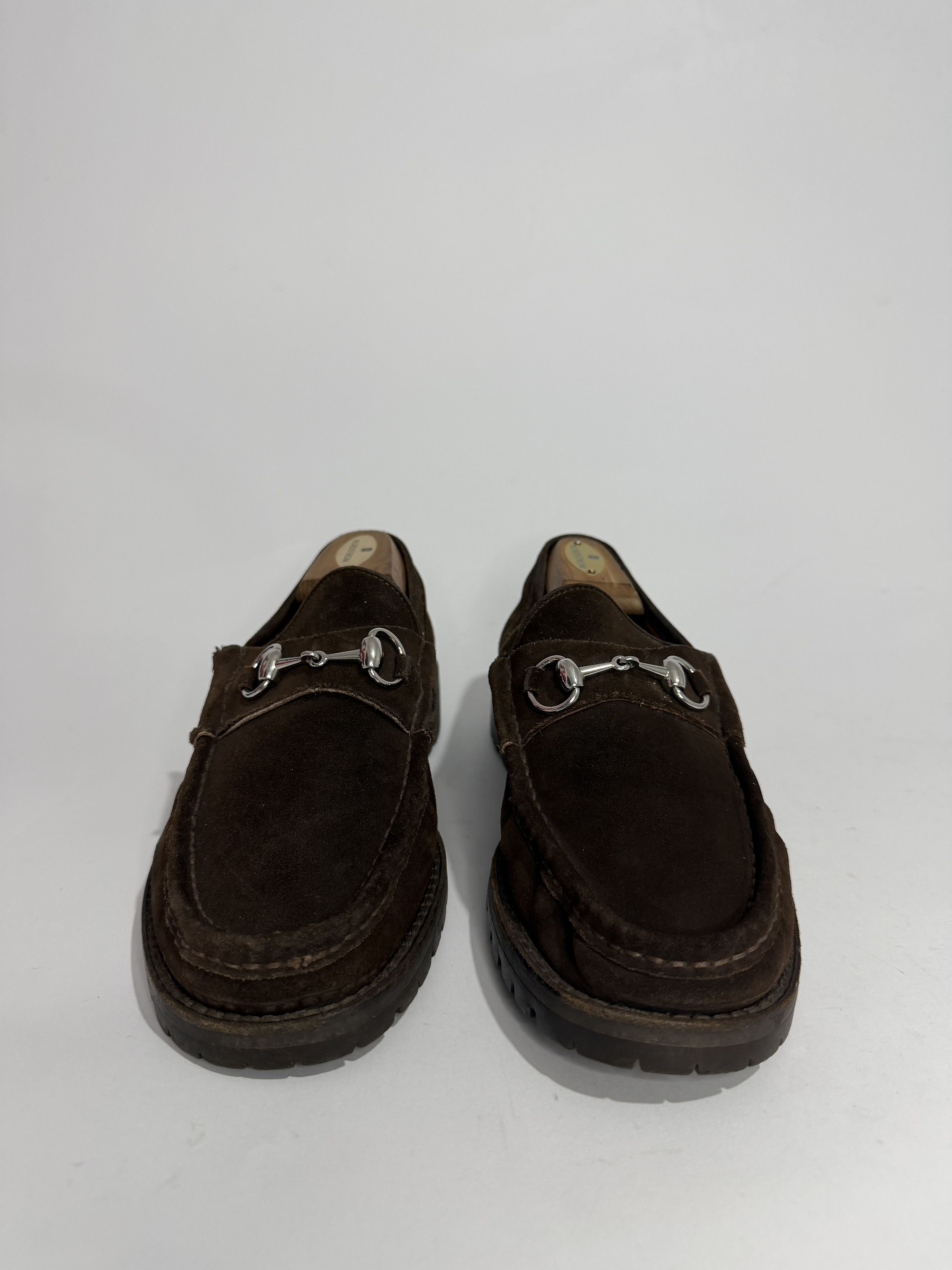 Gucci Gucci Brown Suede Horsebit Slip on Loafers Size 8 UK Size US 9 / EU 42 - 2 Thumbnail