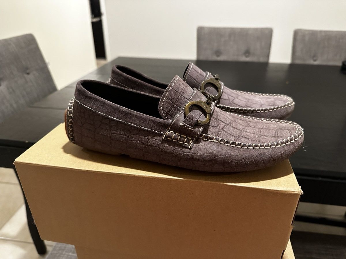 Jimmy Choo Jimmy Choo Croc Mock Loafer Size US 7.5 / EU 40-41 - 3 Thumbnail