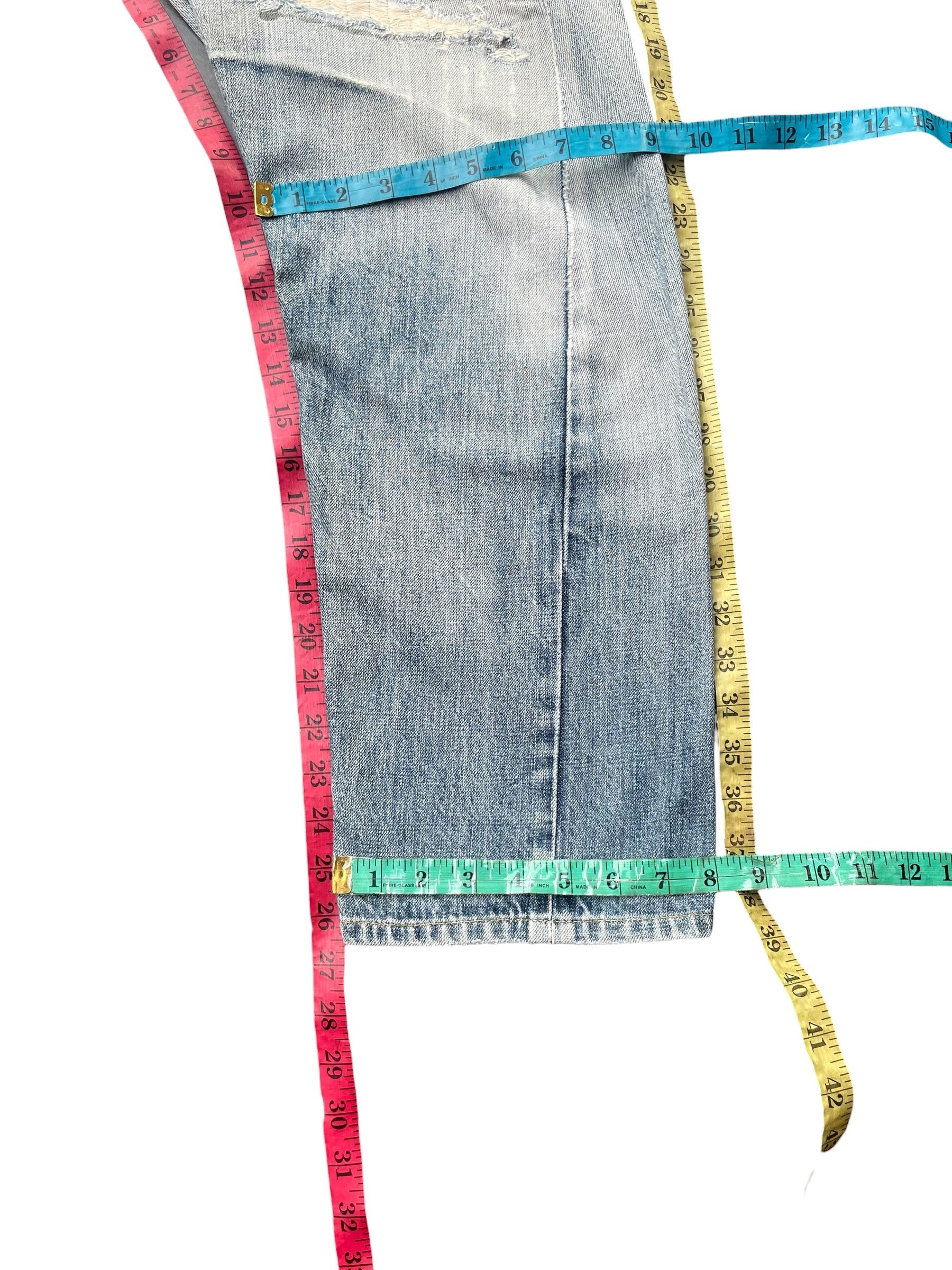 Lee Vintage Lee Union Made Japan Distresed Denim Size US 31 - 16 Thumbnail