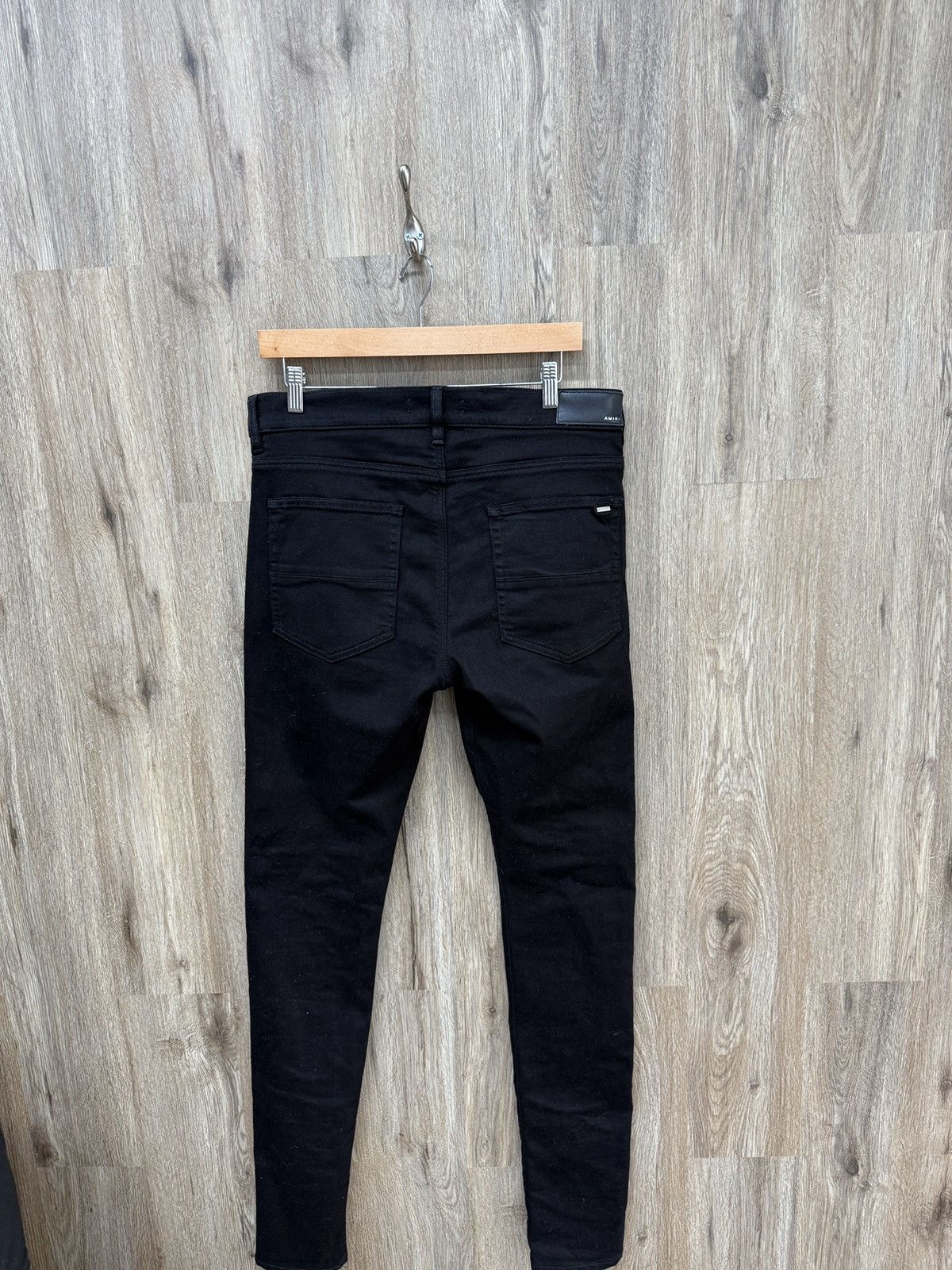 Amiri Amiri Black M Logo Denim Jeans Size US 34 / EU 50 - 7 Thumbnail