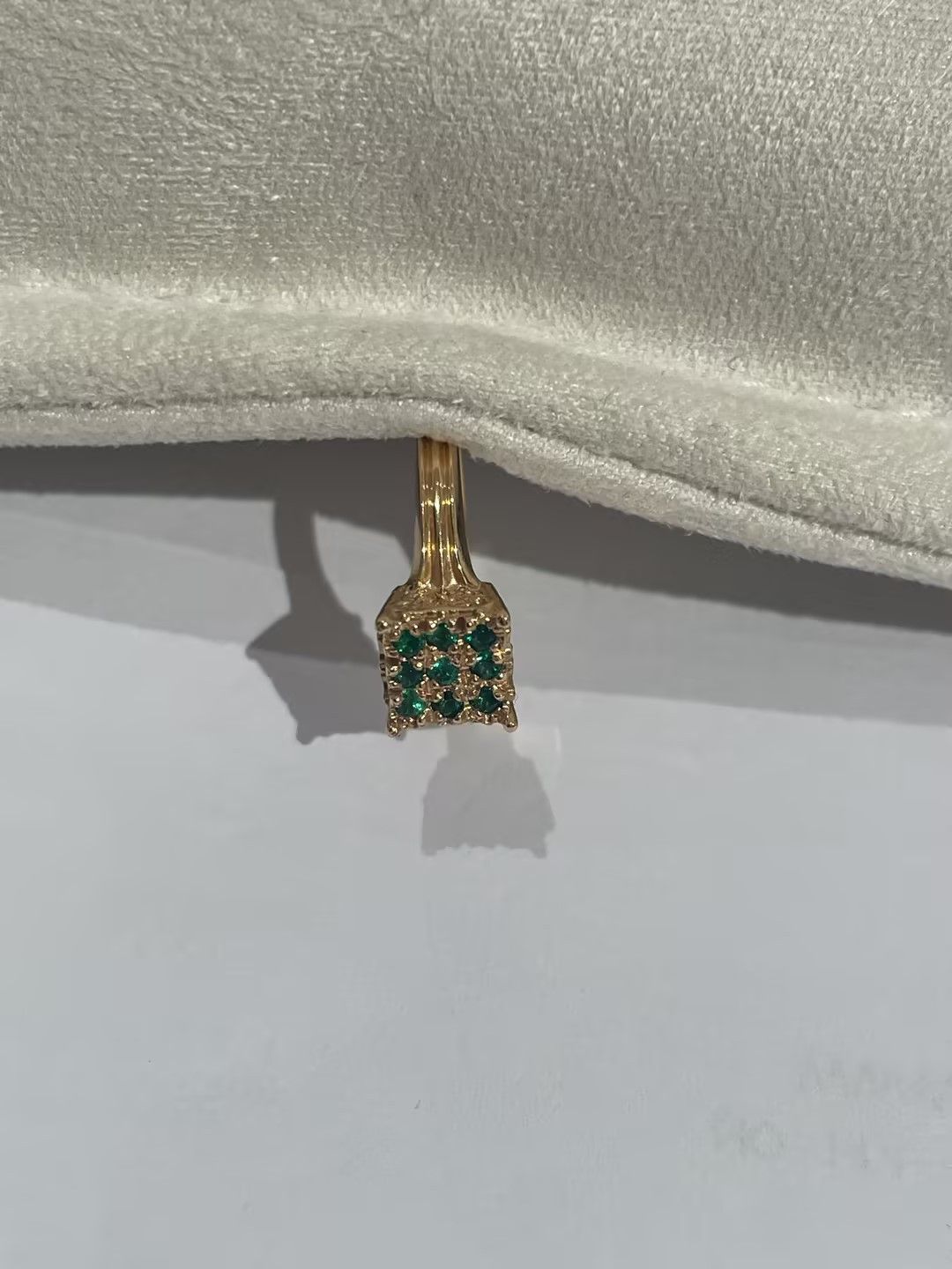 Chrome Hearts Chrome Hearts 22k Gold Emerald KH Cocktail Ring Size ONE SIZE - 12 Thumbnail