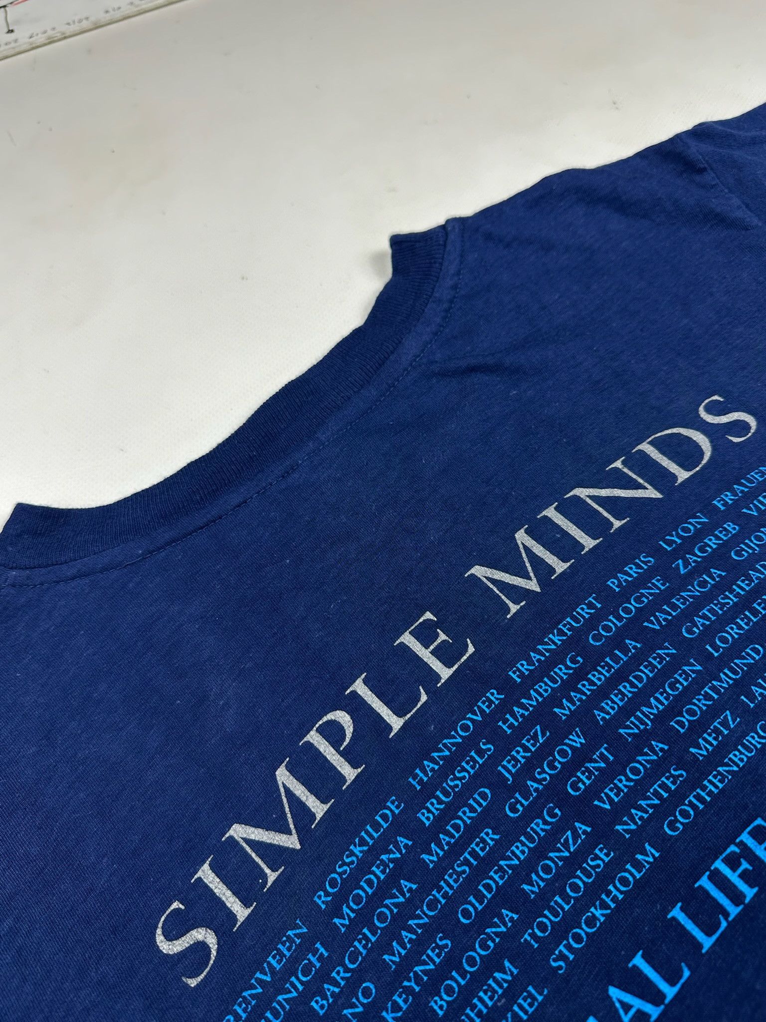 Band Tees Vintage 1991 Simple Minds The Real Tour T-Shirt acid print Size US M / EU 48-50 / 2 - 11 Thumbnail