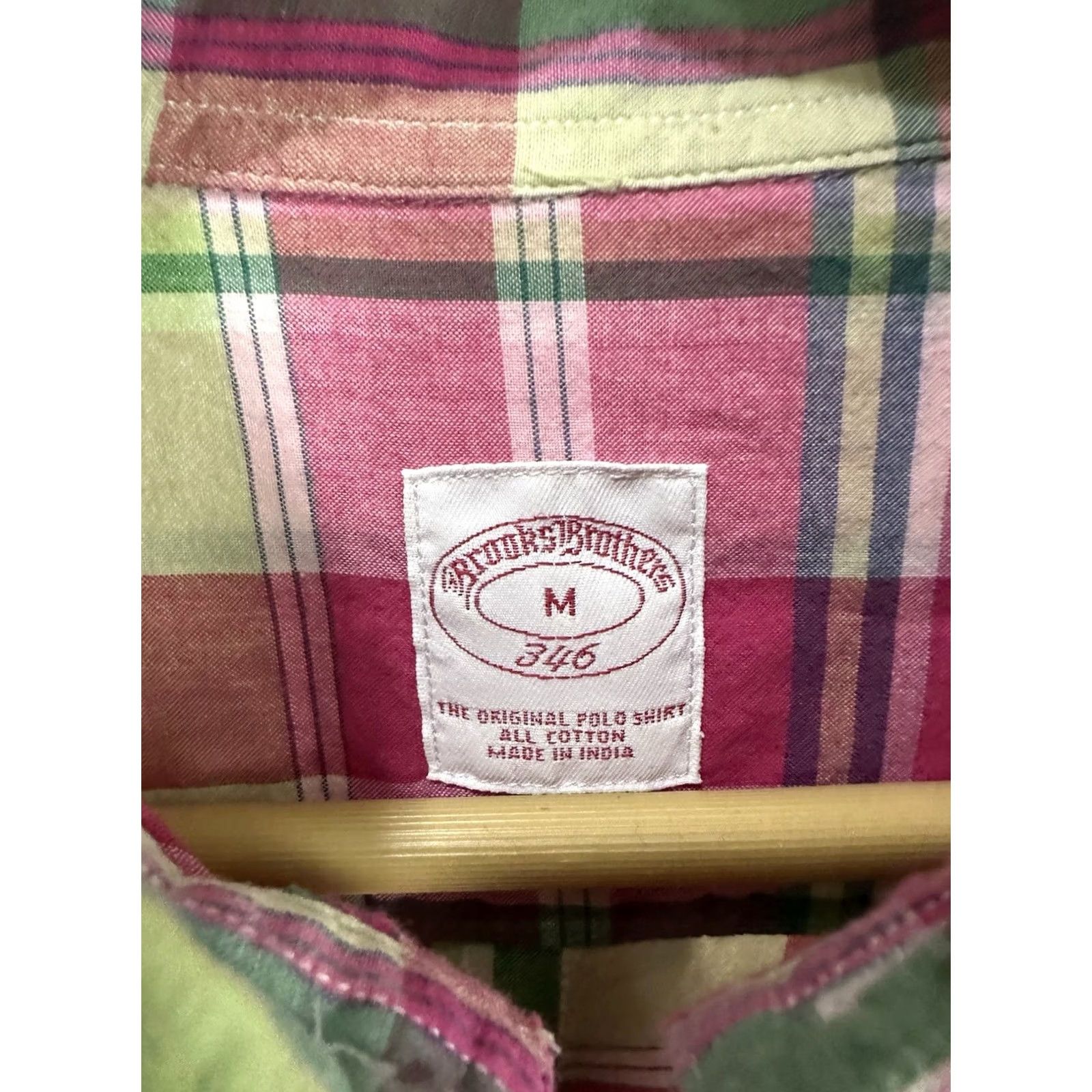 Brooks Brothers VTG Brooks Brothers 346 Madre Plaid Button Down Long Sleeve Shirt M Multicolor Check Men Button-Up Shirt Size US M / EU 48-50 / 2 - 3 Thumbnail