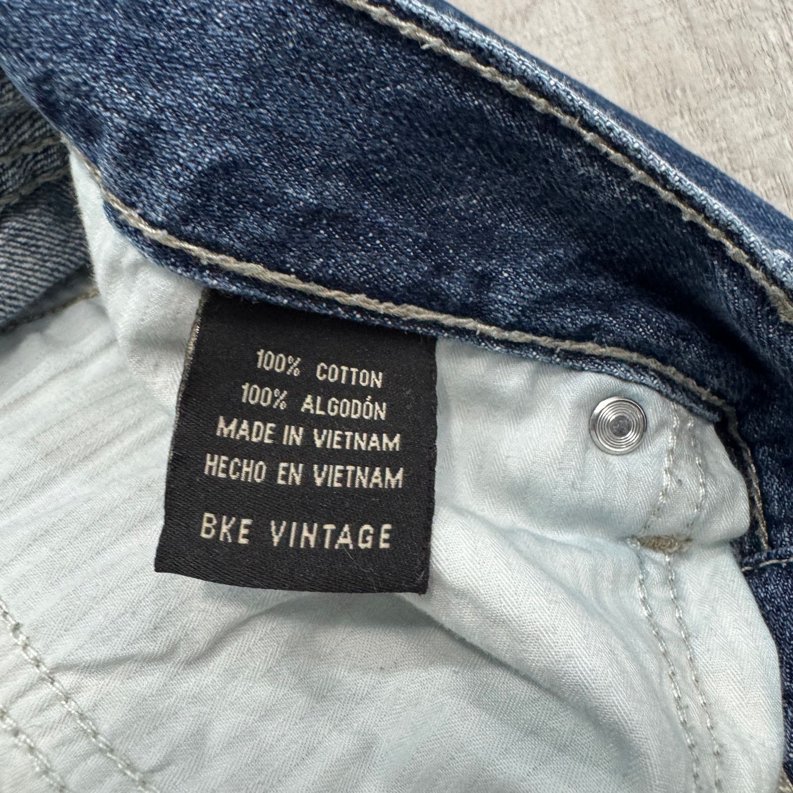 BKE BKE Welder Jeans Men's 34S (Fits 34x29) Blue Denim Cotton Size US 34 / EU 50 - 8 Thumbnail