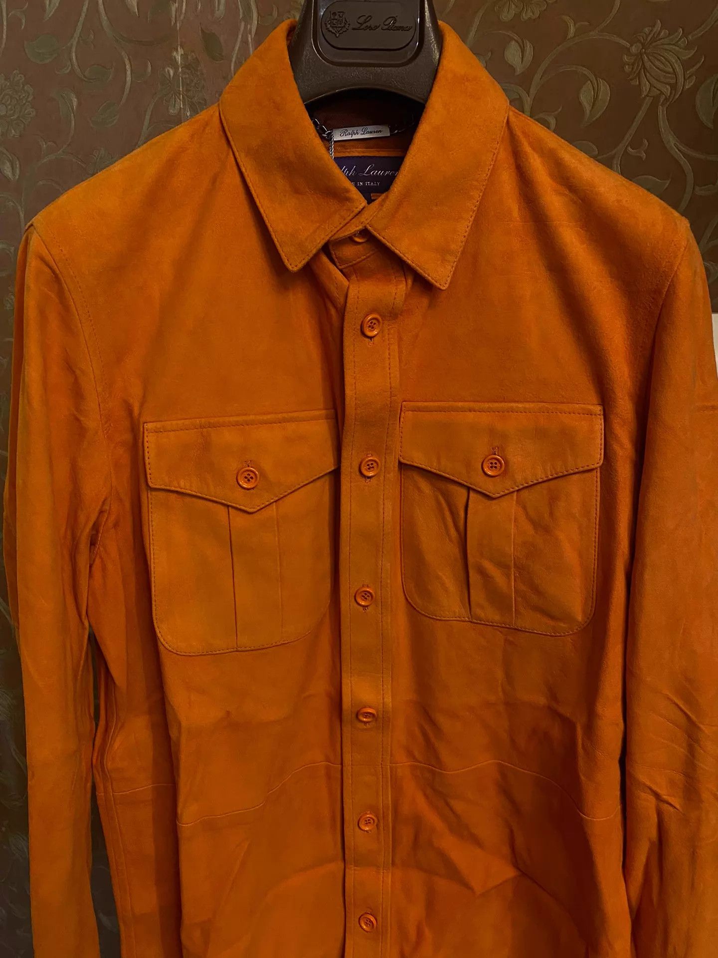 Polo Ralph Lauren RRL Purple Label Italian Lambskin Leather Shirt M Size US M / EU 48-50 / 2 - 3 Thumbnail