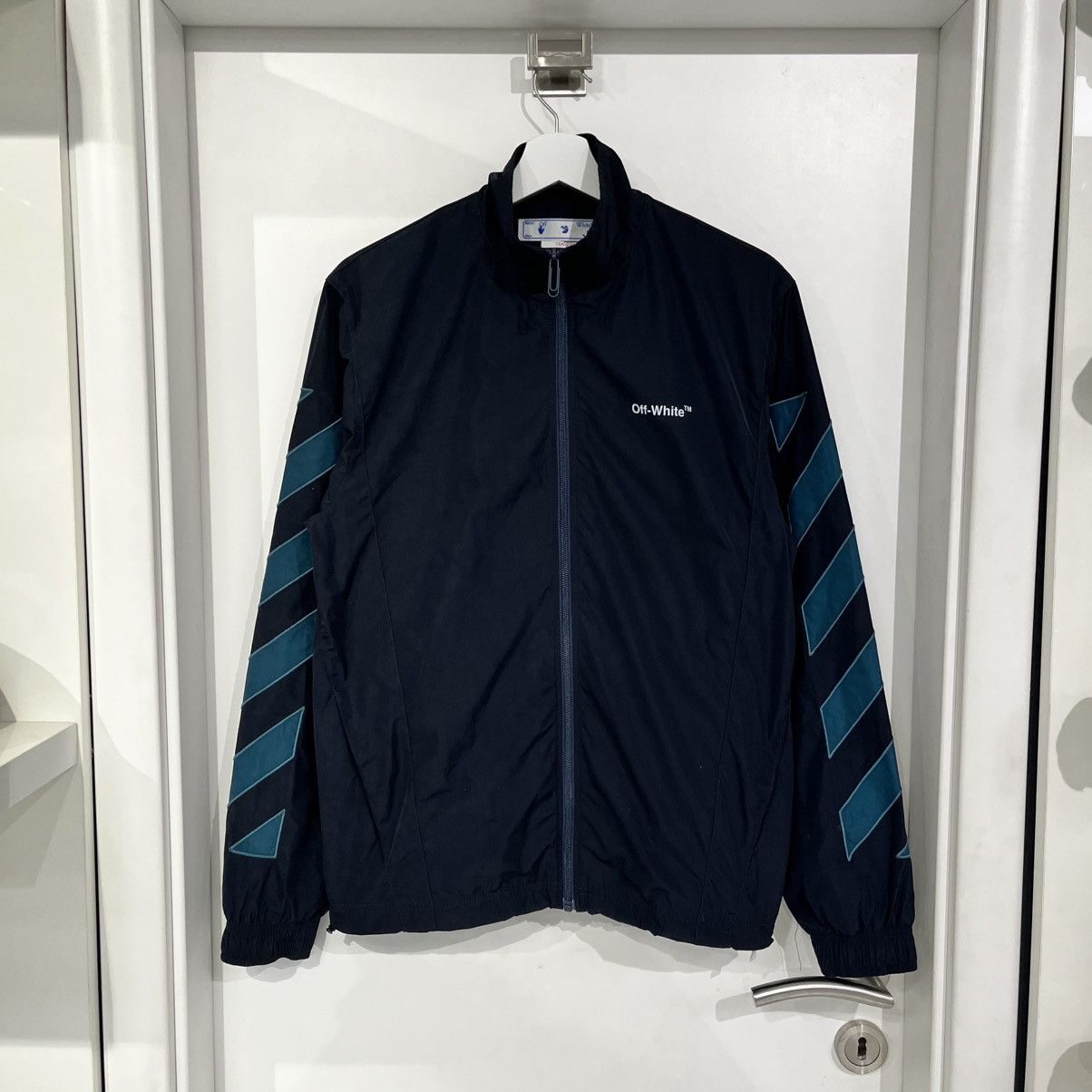 Off-White Off-White Diagonal Jacket Navy Size US XS / EU 42 / 0 - 1 Thumbnail