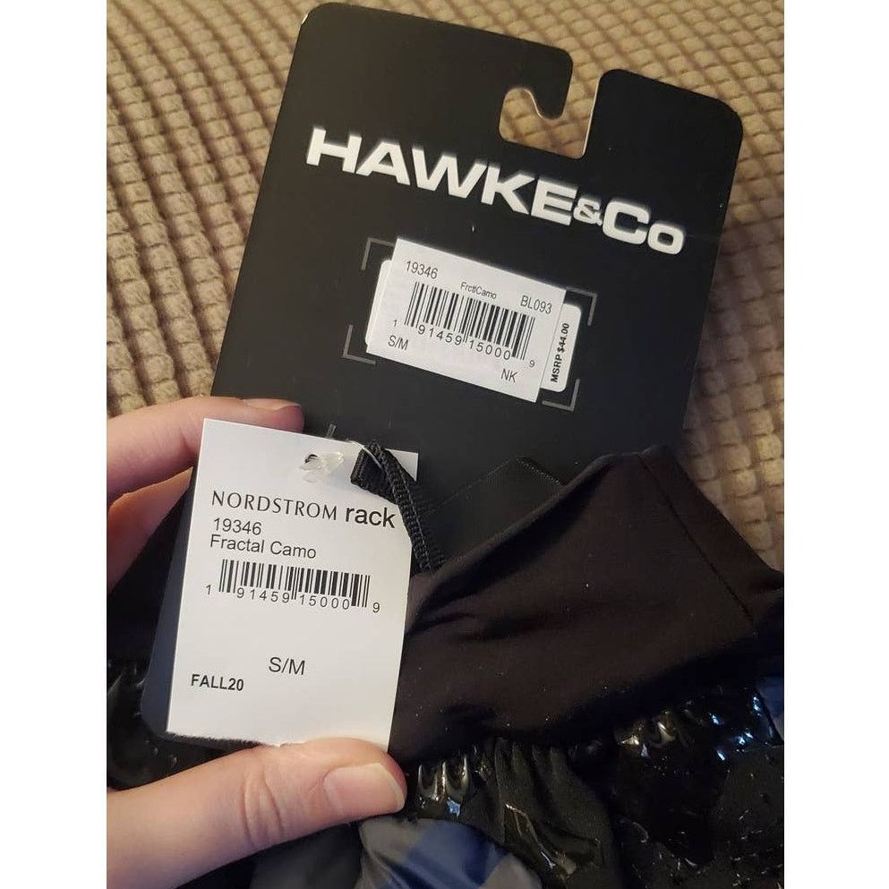 Hawke & Co Hawke & Co Unisex Lightweight Blue Fractal Camo Gloves S/M Size ONE SIZE - 6 Thumbnail